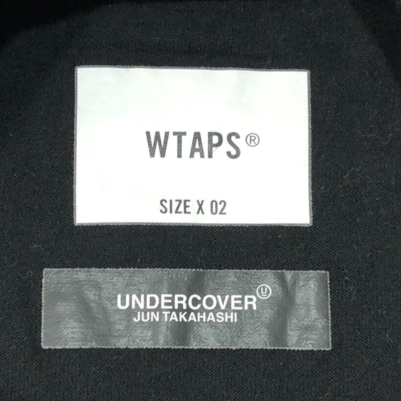 WTAPS×UNDERCOVER(ダブルタップス×アンダーカバー) GIG SS COTTON TEE コラボ タグ 半袖 Tシャツ  221ATUCD-CSM01S 02(M程度) ブラック