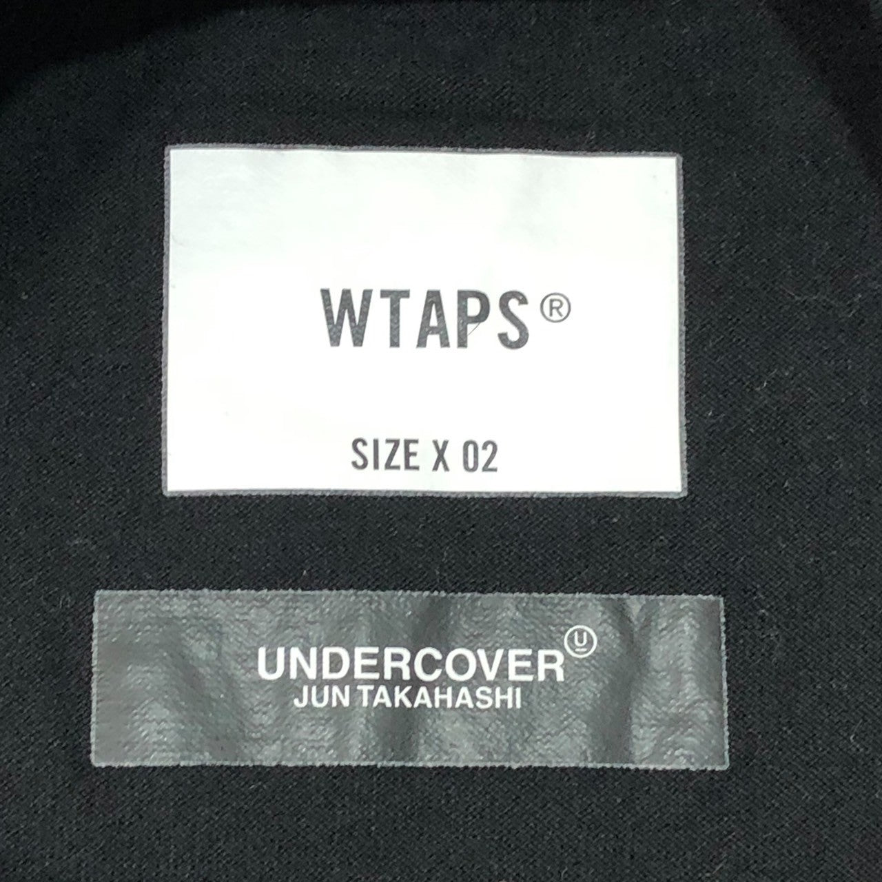 WTAPS×UNDERCOVER(ダブルタップス×アンダーカバー) GIG SS COTTON TEE コラボ タグ 半袖 Tシャツ   221ATUCD-CSM01S 02(M程度) ブラック