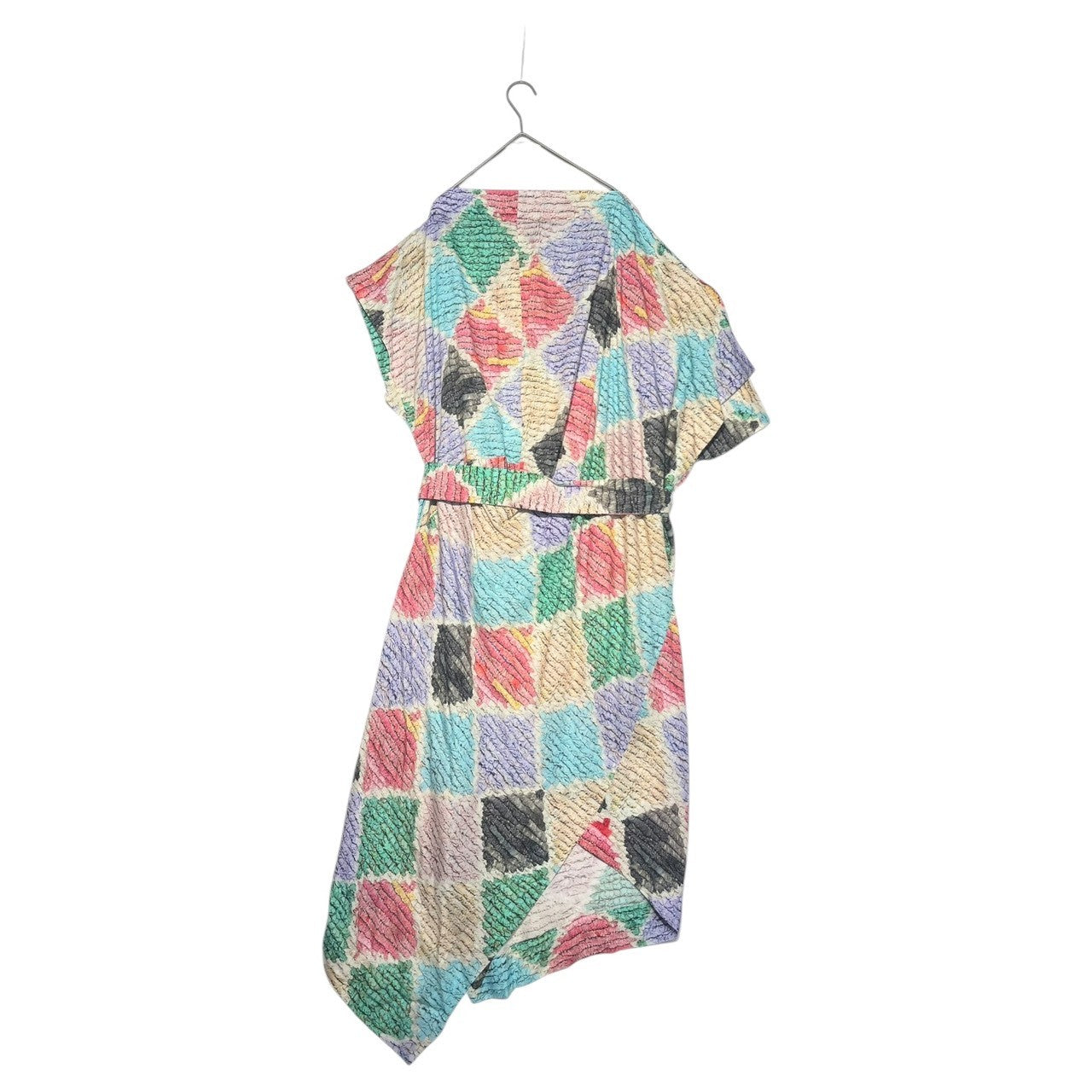 Vivienne Westwood RED LABEL(ヴィヴィアンウエストウッドレッドレーベル) 22SS Full Print Triangle Hem Deformed Dress 総 プリント 三角 裾 変形 ワンピース 16-12-521018 00(FREE) マルチカラー 総柄 ベルテッド