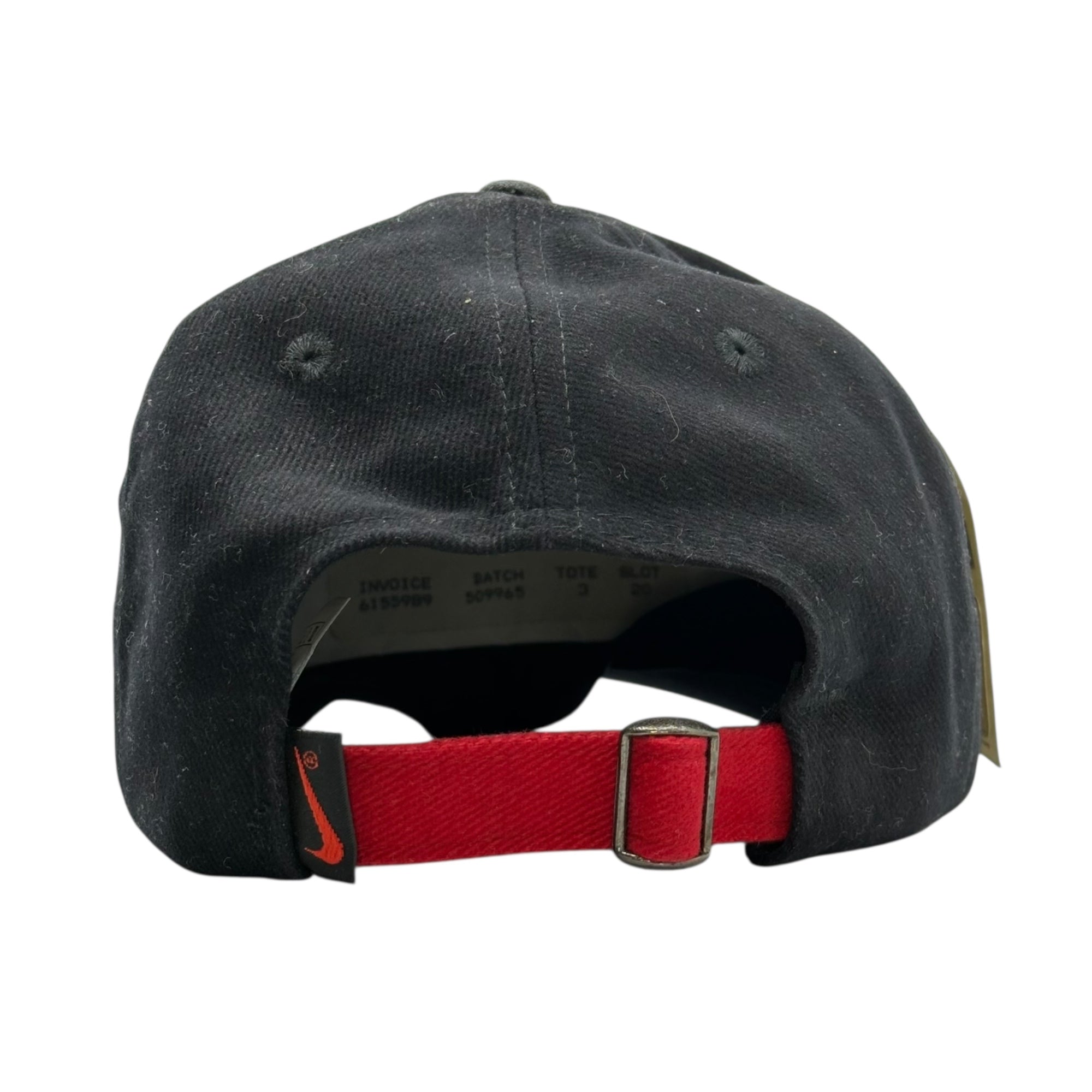 NIKE(ナイキ) 1996 AIR BAKIN Fire Pattern Cap エア ベイキン ファイアーパターン キャップ U7WDI ブラック×レッド 90's 90年代 ヴィンテージ