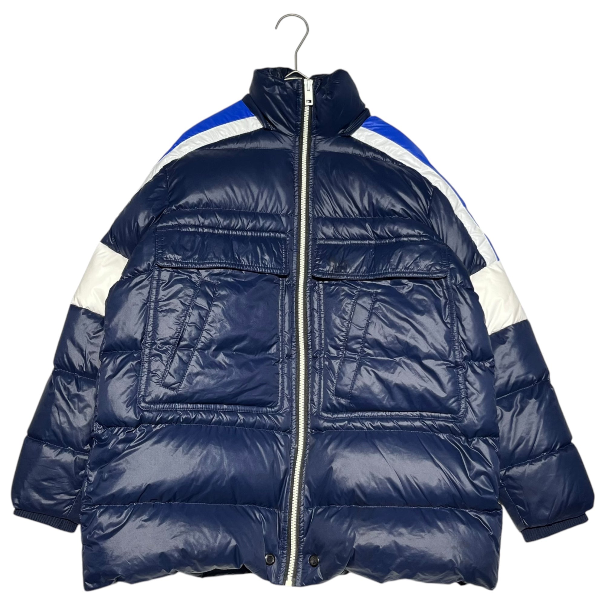 DIESEL(ディーゼル) Logo patch down jacket ロゴ ワッペン ダウン ジャケット 10(M程度) ネイビー