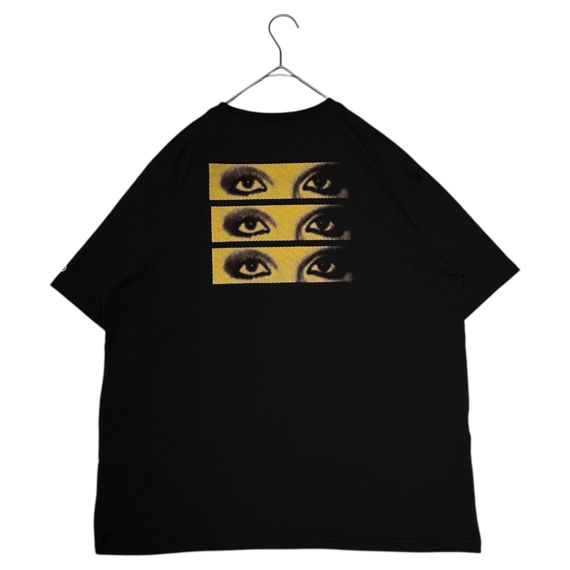 LEVI'S × UNDERCOVER (リーバイス × アンダーカバー) LIGHT DARKNESS Embroidered Back Triple-Eye Print T-Shirt ライトダークネス 刺繍 バック 3連 目 プリント Tシャツ PC9-0023A-0001 L ブラック