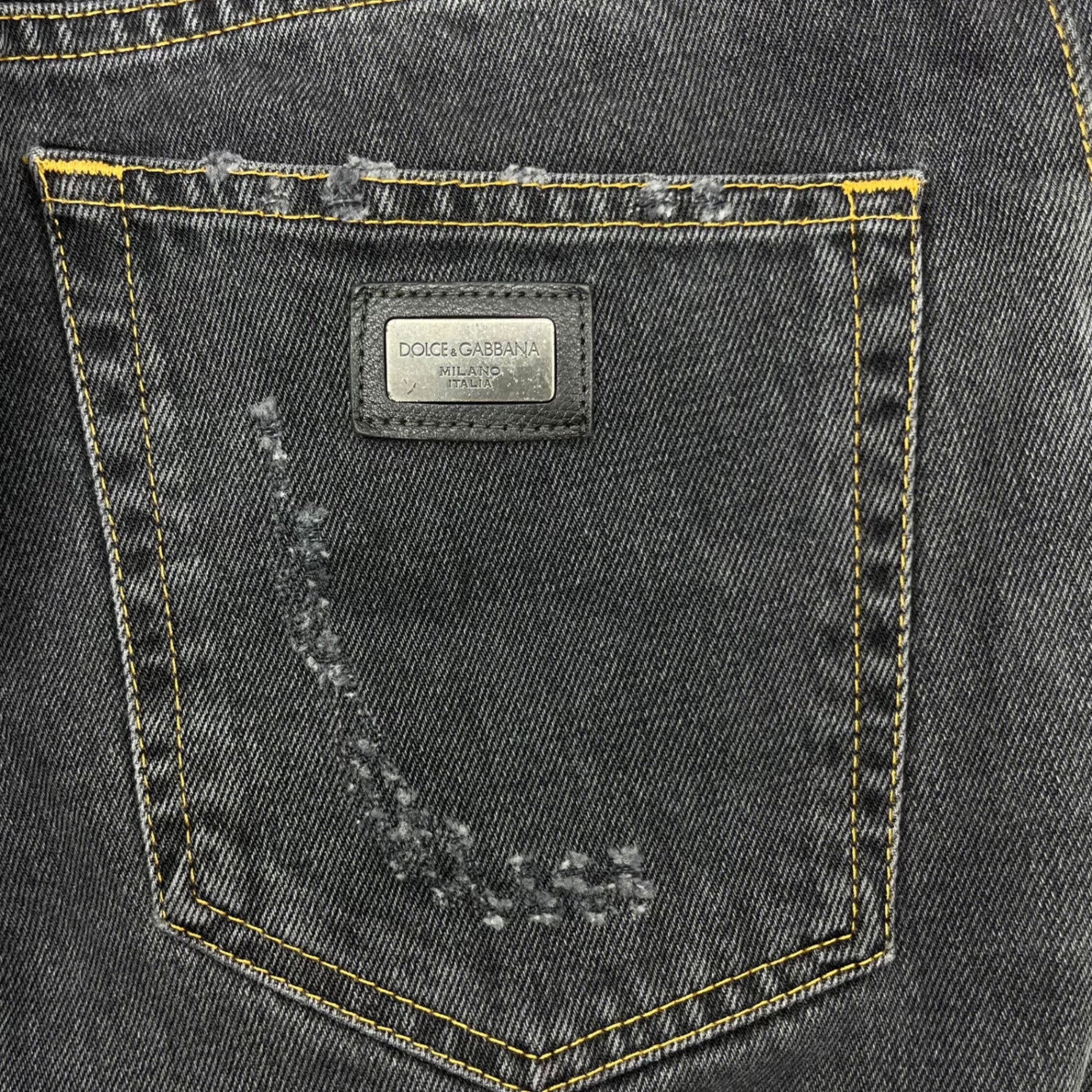 DOLCE&GABBANA(ドルチェ&ガッバーナドルガバ) Distressed slim denim pants ダメージ加工 スリム デ