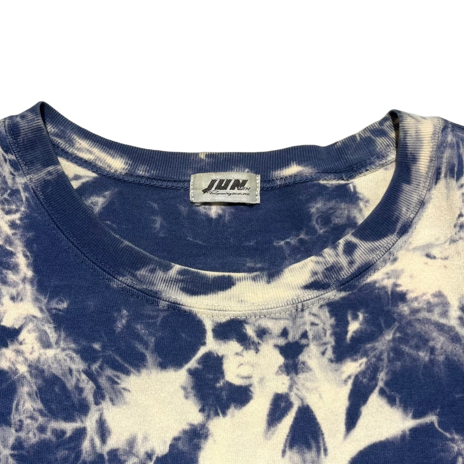 【美品】jumpone タイダイTシャツ ブルー 46 JUN MEN(ジュンメン) Old tie dye T-shirt オールド タイダイ