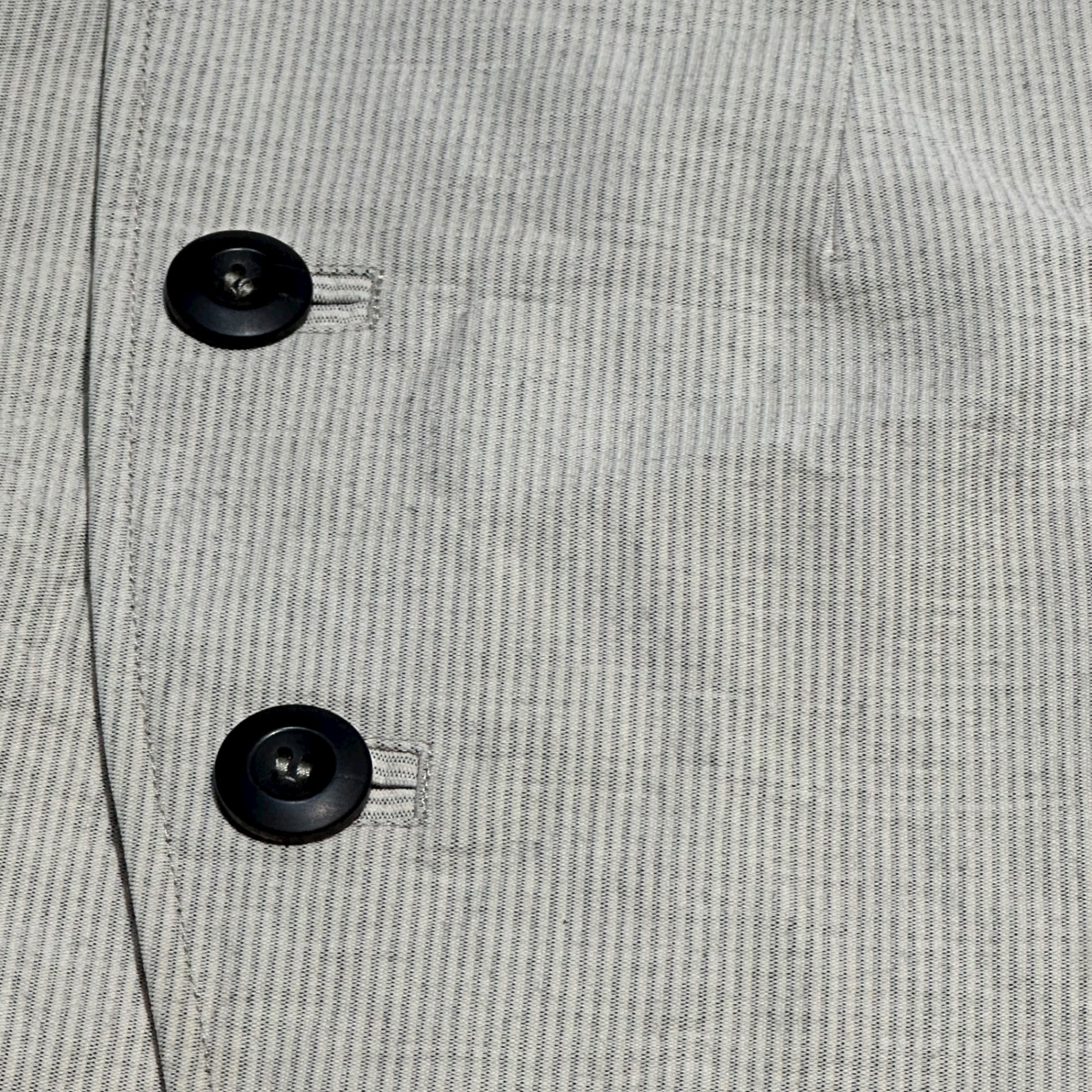 GIORGIO ARMANI(ジョルジオアルマーニ) Vintage Diagonal Button Stand Collar Long Sleeve Striped Jacket ヴィンテージ 斜めボタン スタンドカラー 長袖 ストライプ ジャケット 757002 50(L~XL程度) アイボリー