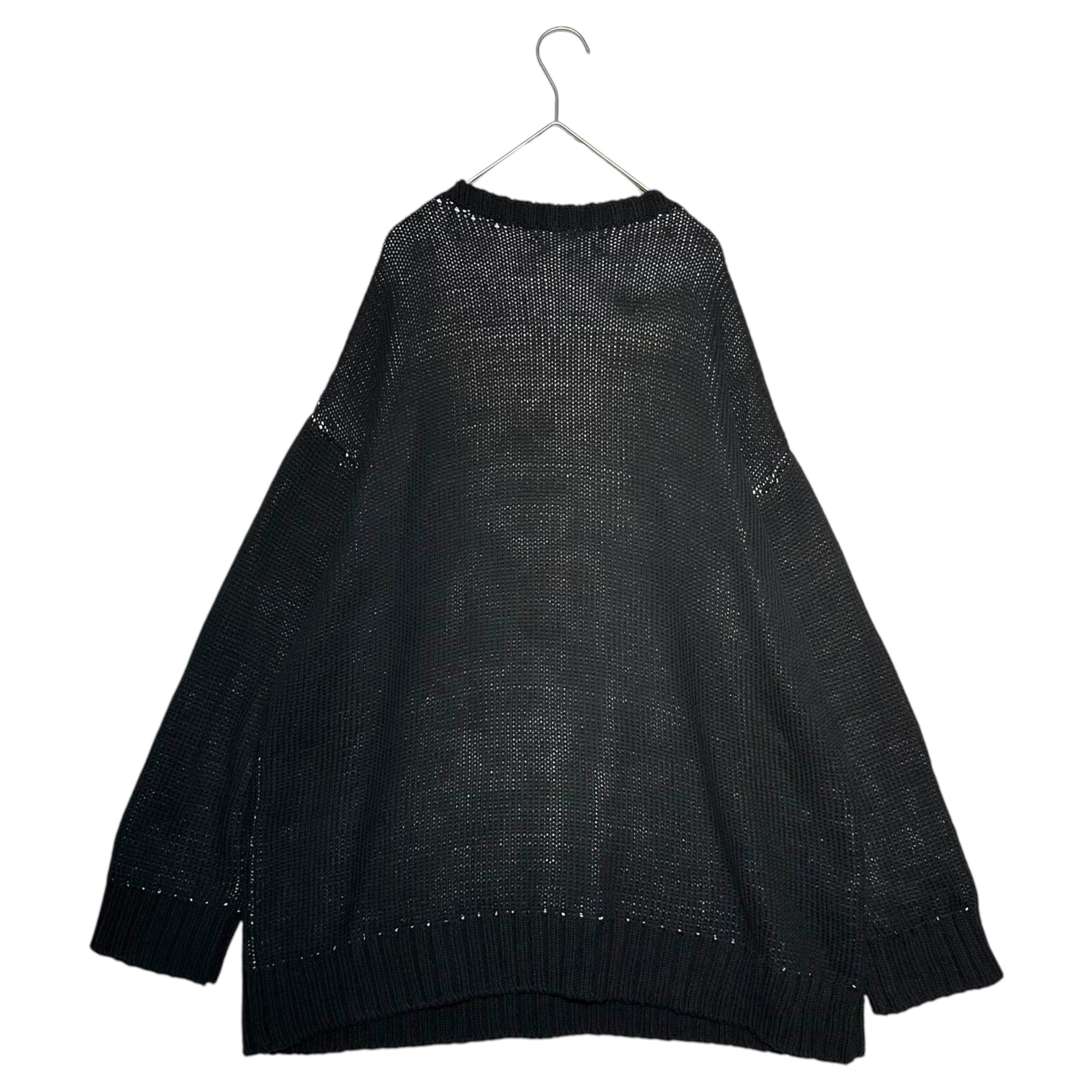 UNDERCOVER(アンダーカバー) 19SS VLADS スマイリー グラフィック ニット UCW4903 2 BLACK×ホワイト セーター 厚手 コットン ウール