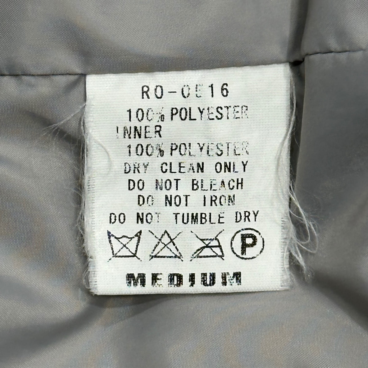 RESONATE GOODENOUGH(リゾネイトグッドイナフ) 2000's One-Point Logo Padded Jacket ワンポイント ロゴ 中綿 ジャケット R0-0516 M ライトグレー 00s