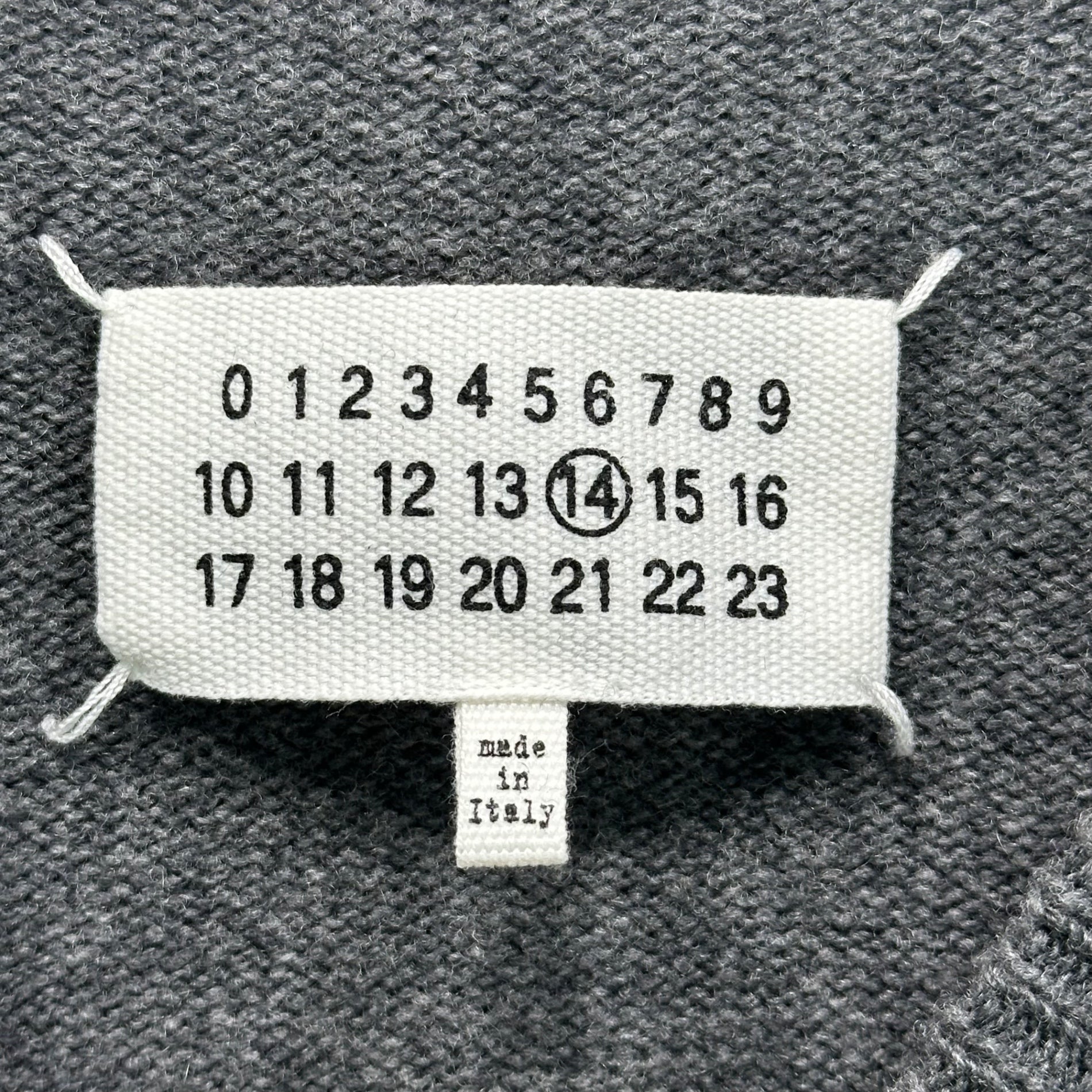 MAISON MARGIELA(メゾンマルジェラ) 19AW Wool Cashmere Crew Neck Sweater ウール カシミヤ クルーネック セーター ニット S30HB0121 S16897 M グレー