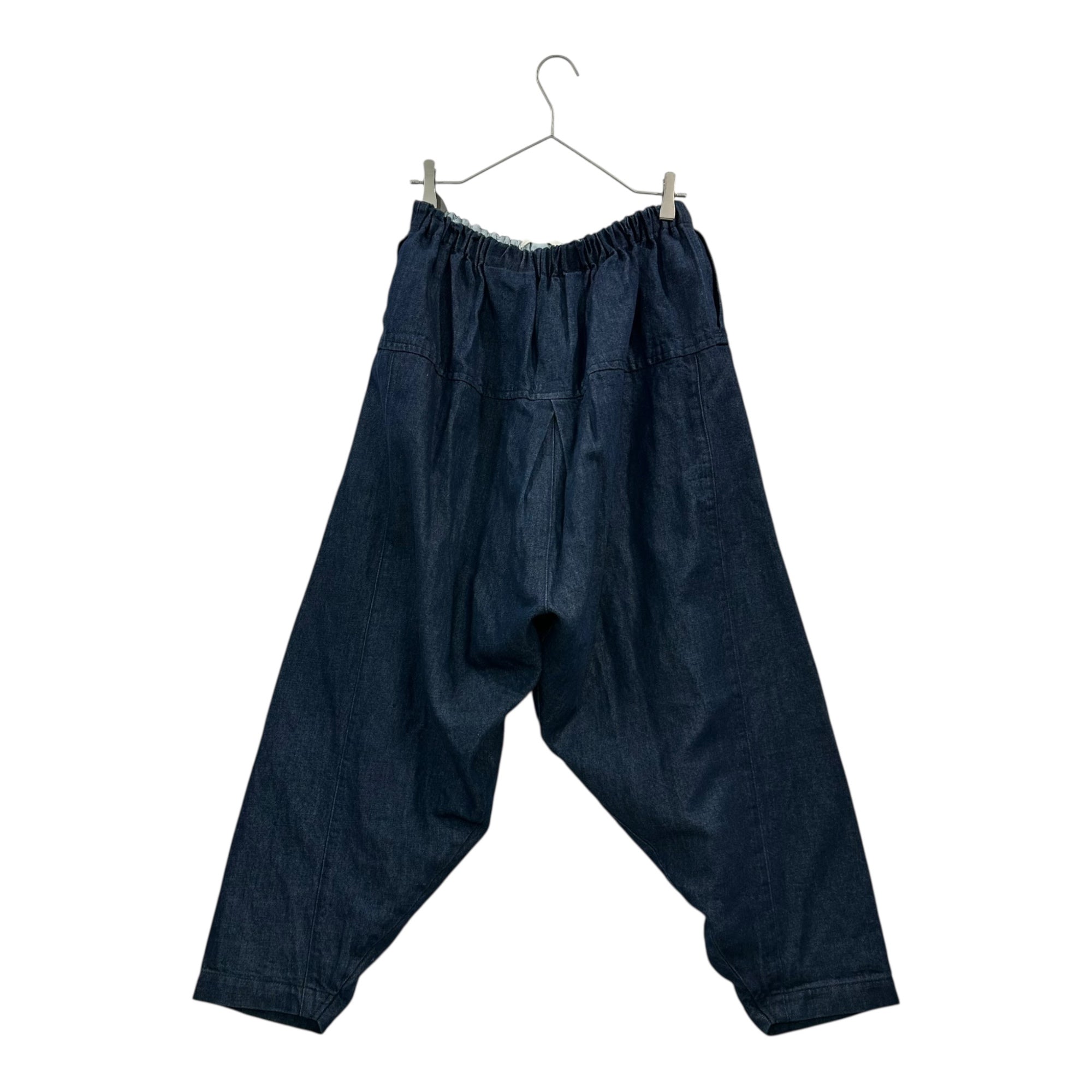TAO(タオ) 24SS Cotton Linen Denim Washed Waist Elastic Pants コットン リネン デニム 製品洗 ウエストゴム パンツ TM-P014 FREE インディゴ AD2023