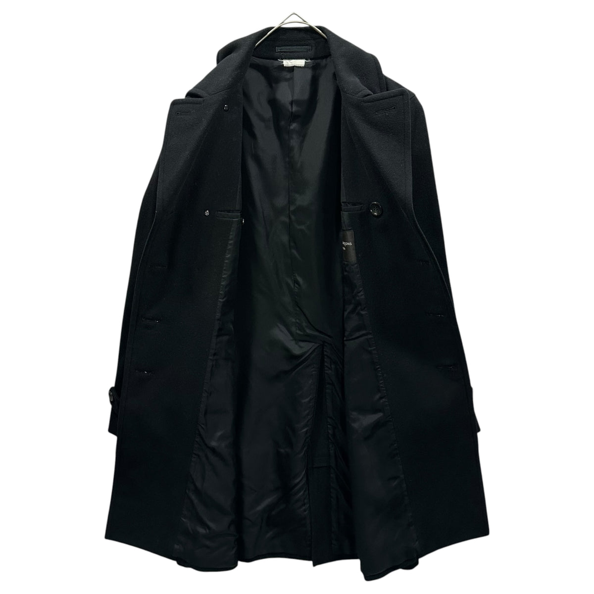 COMME des GARCONS HOMME PLUS(コムデギャルソンオムプリュス) 2017AW Double-breasted wool melton coat ウール メルトン ダブル コート PT-C003 S ブラック AD2017