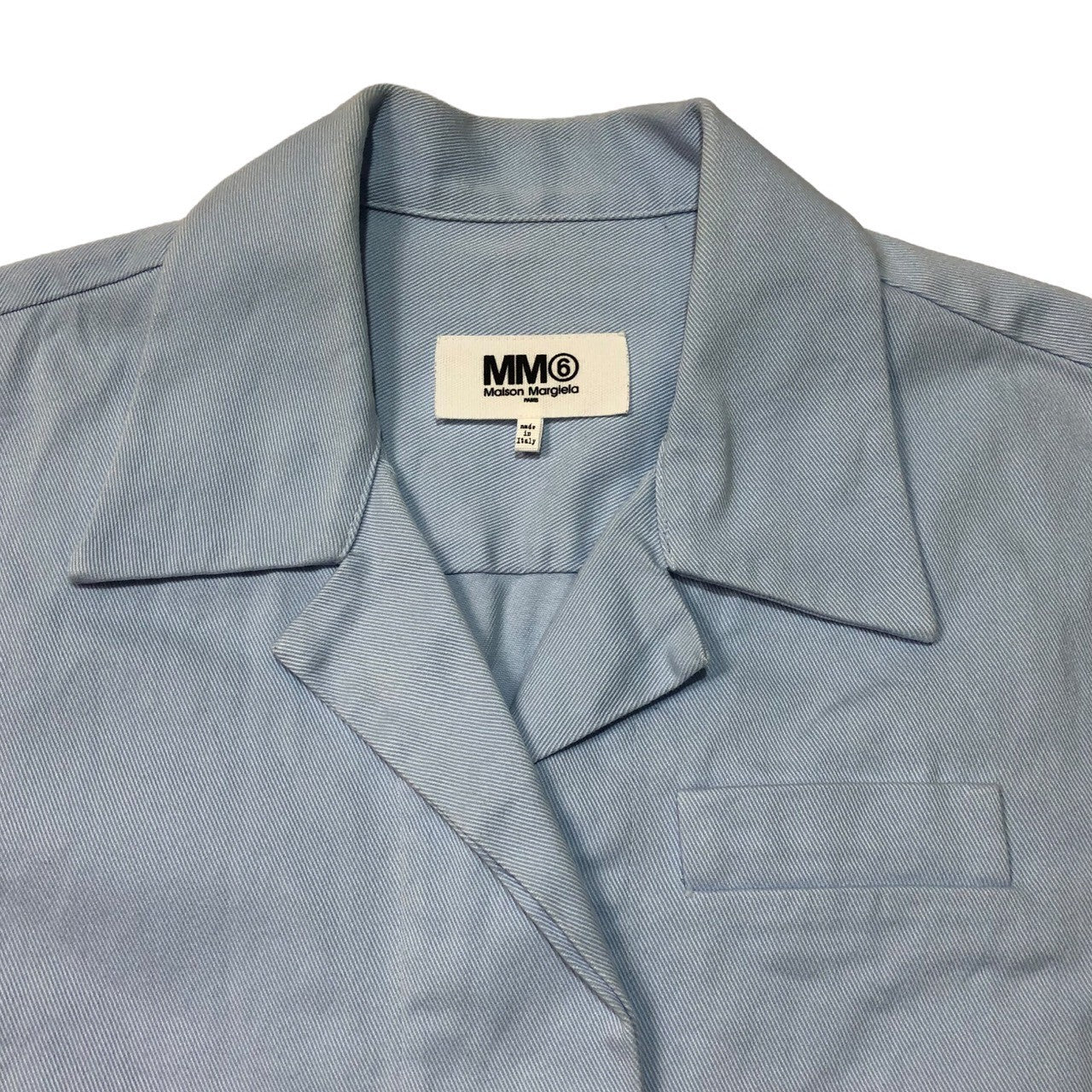 【新品未使用】MM6 MAISON MARGIELA コットン半袖シャツ21SSメゾンマルジェラ