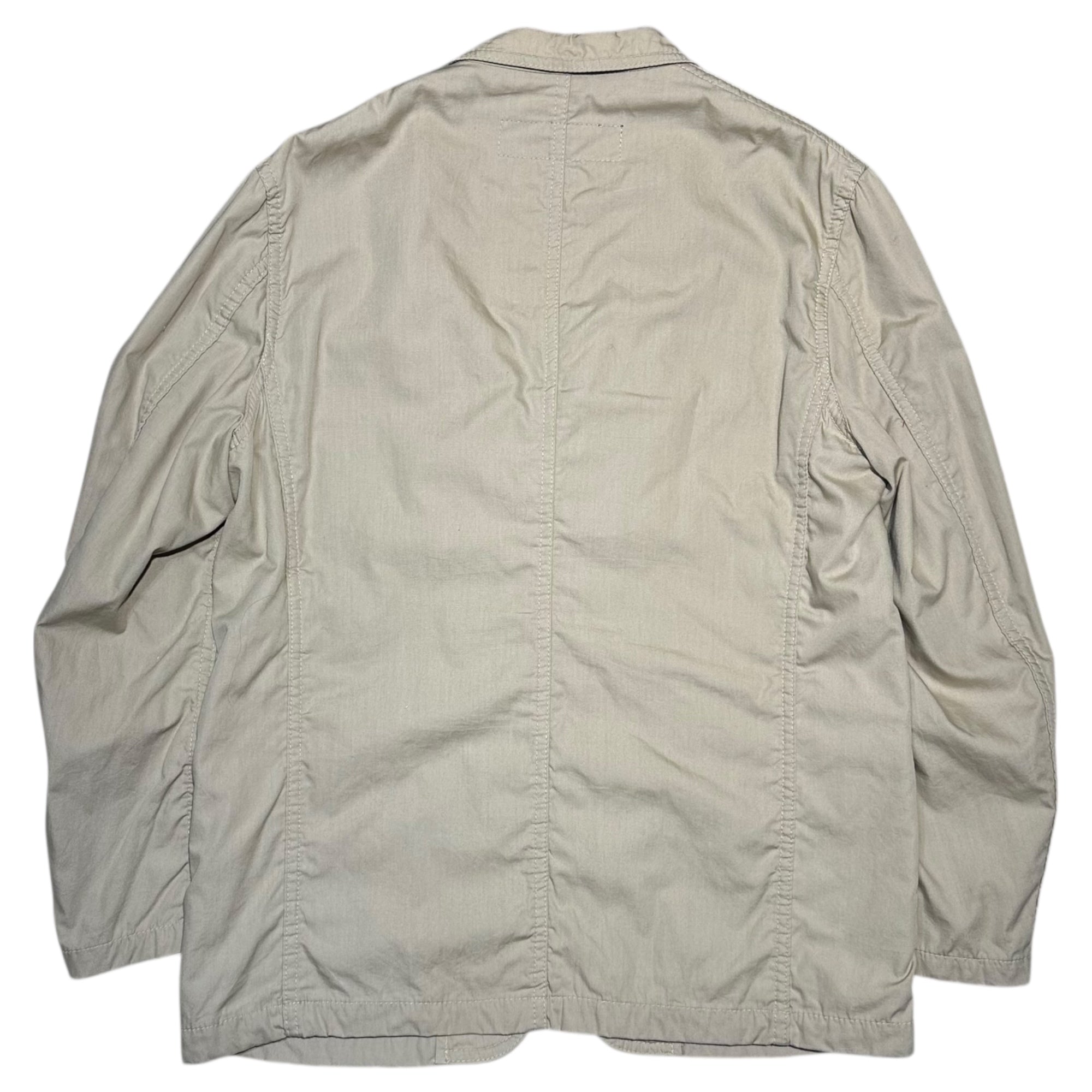 COMME des GARCONS HOMME(コムデギャルソンオム) 04SS Lined Paisley Cotton Tailored Jacket 裏地 ペイズリー コットン テーラード ジャケット HM-J006 L ベージュ×レッド AD2003