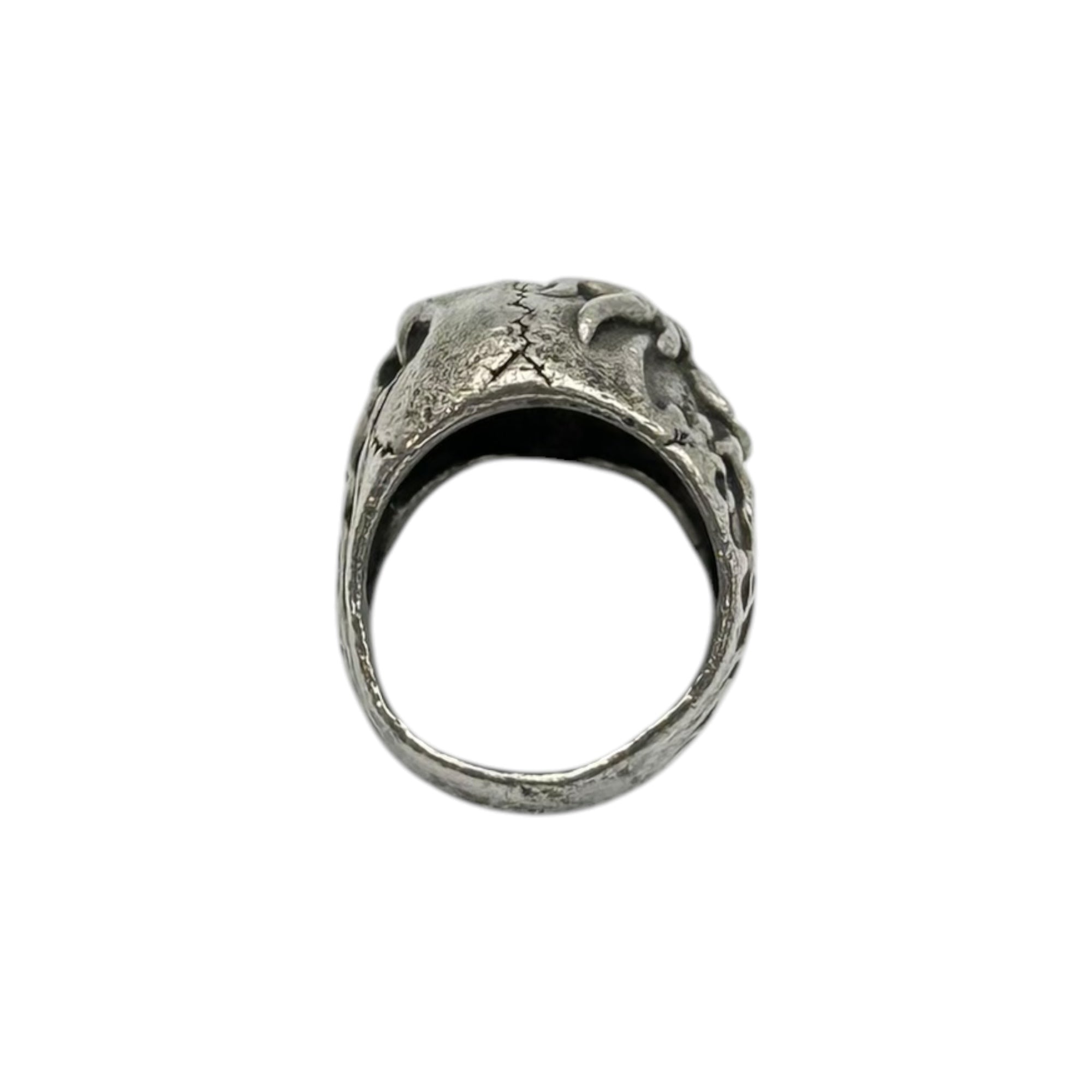 UNDERCOVER × Funny Farm(アンダーカバー × ファニーファーム) 90's Collaboration Four-Eyed Skull Silver Ring 90年代 四ツ目 スカル シルバー リング 9～10号 シルバー 96～99年 タトゥーアーティスト ボブ・ベッセルス氏 マーク・パラモア氏 ヴァンダライズ一ノ瀬氏 JONIO氏 コラボ 稀少アイテム