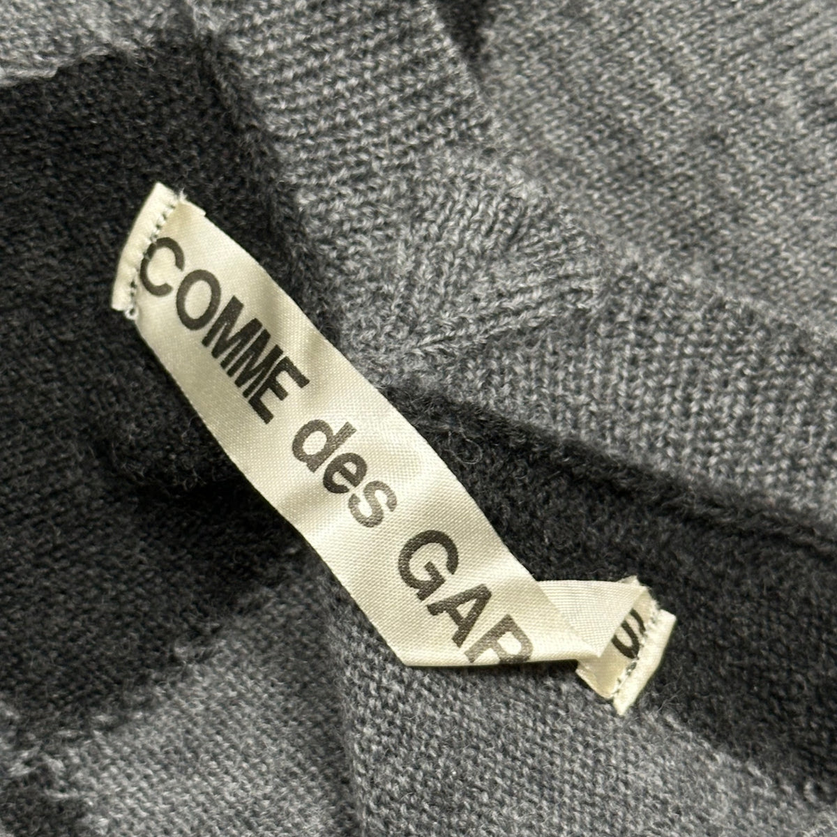 COMME des GARCONS(コムデギャルソン) 2004AW Front and Back Knit 前後 ニット GN-N025 FREE グレー×ネイビー×ブラック AD2004