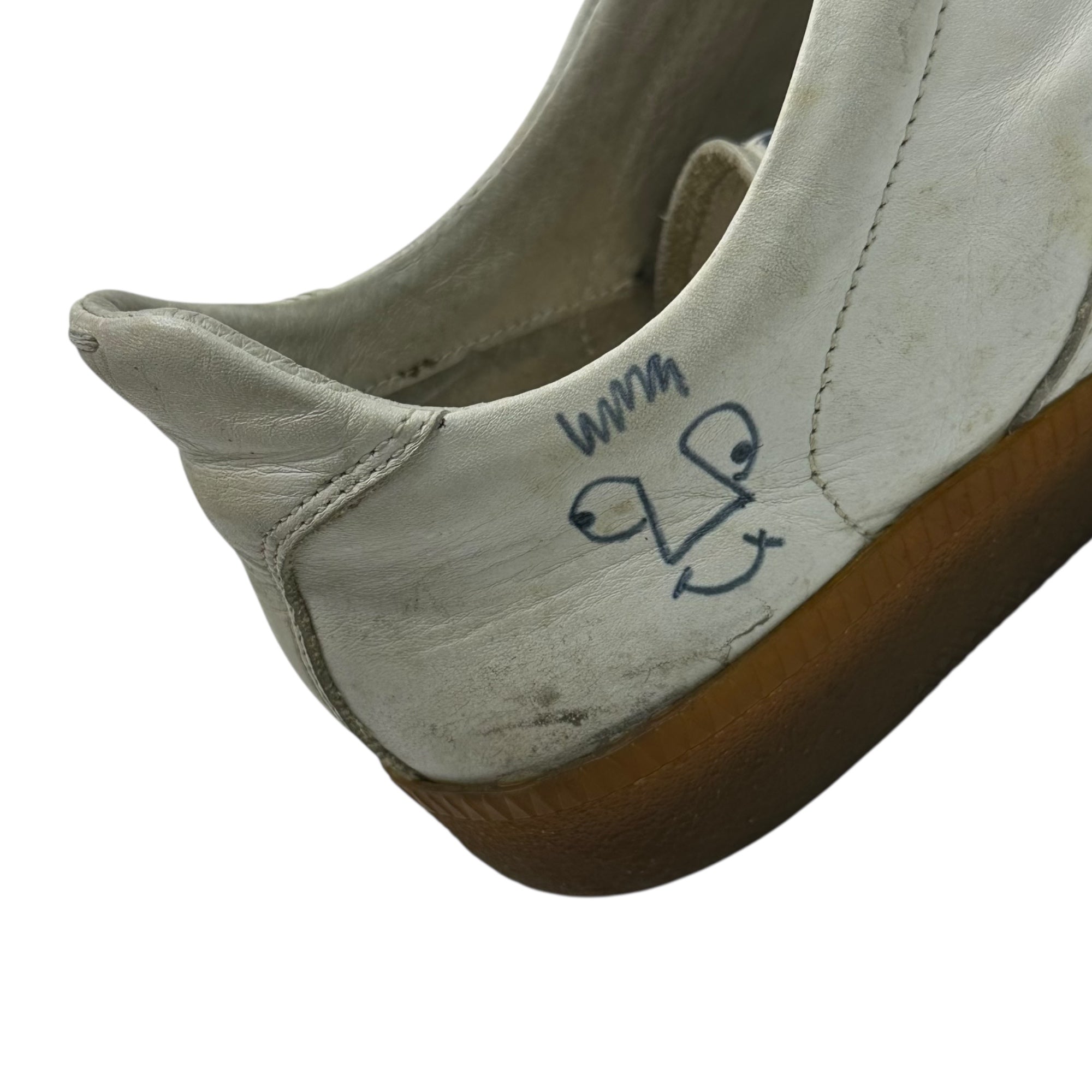 Maison Martin Margiela(メゾン マルタンマルジェラ) 2006SS Graffiti German Trainer 落書き ジャーマン トレーナー 41(26cm~26.5cm程度) ホワイト アーカイブ 本人期