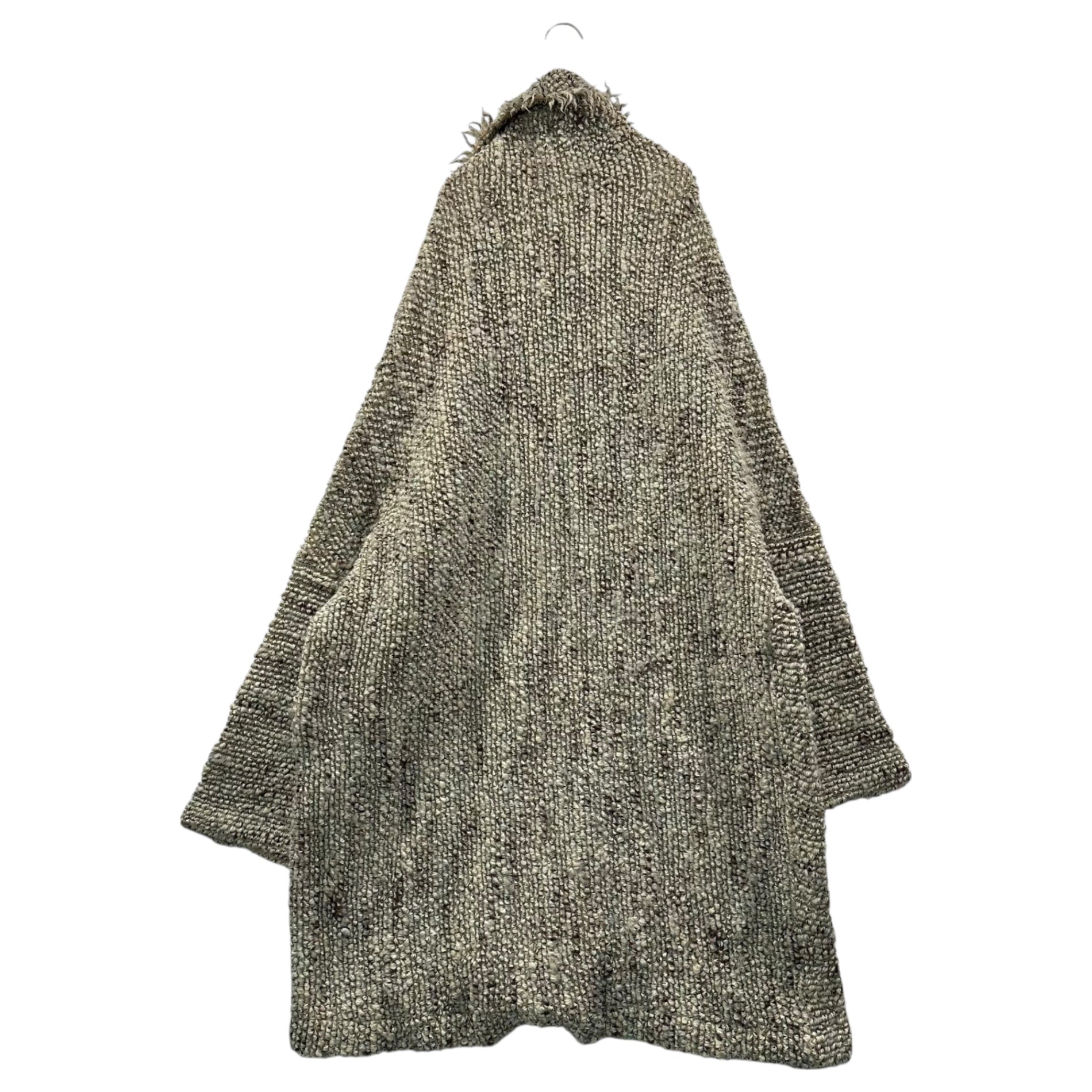 LIMI feu(リミフゥ) Low-Gauge Knit Gown Cardigan & Asymmetrical Sleeve Knit Set ローゲージ ニット ガウン カーディガン & アシンメトリー スリーブ ニット セット LN-T12-124 LN-T04-124 S アイボリー×ブラウン×ライトブルー