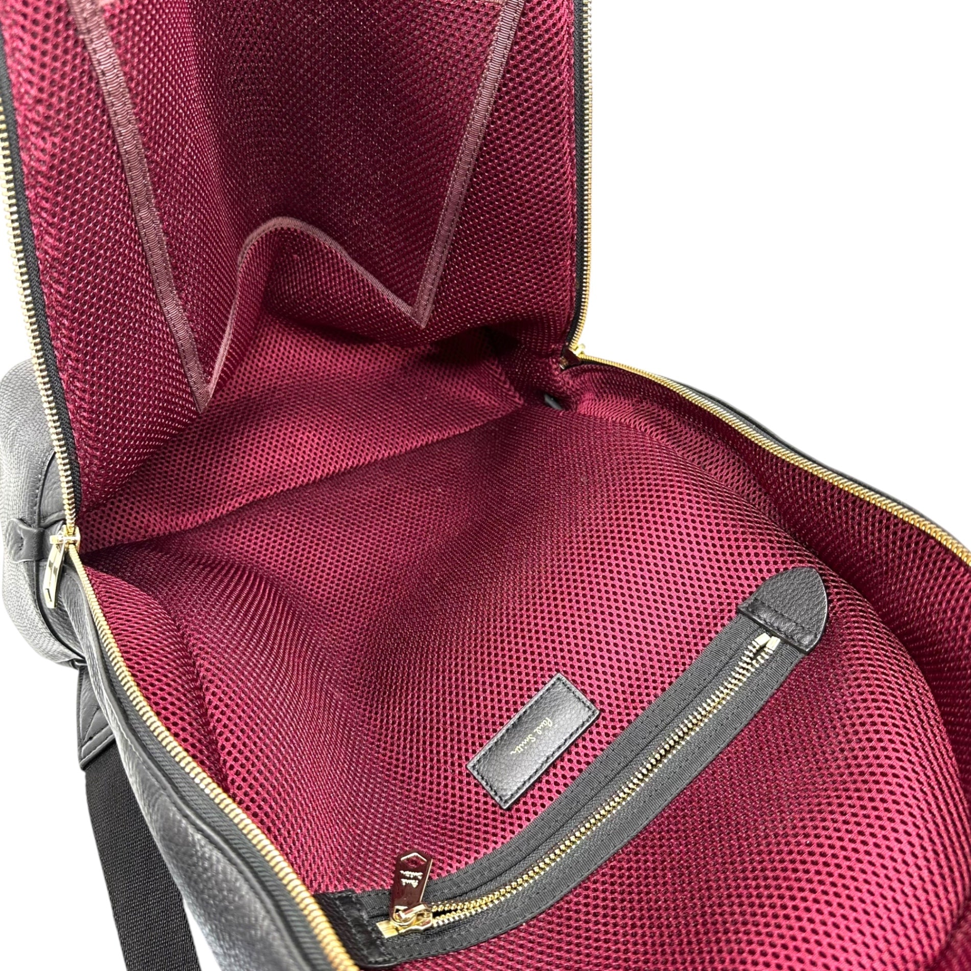 PAUL SMITH(ポールスミス) Embossed Leather Daypack Backpack 型押し レザー デイパック リュック ブラック