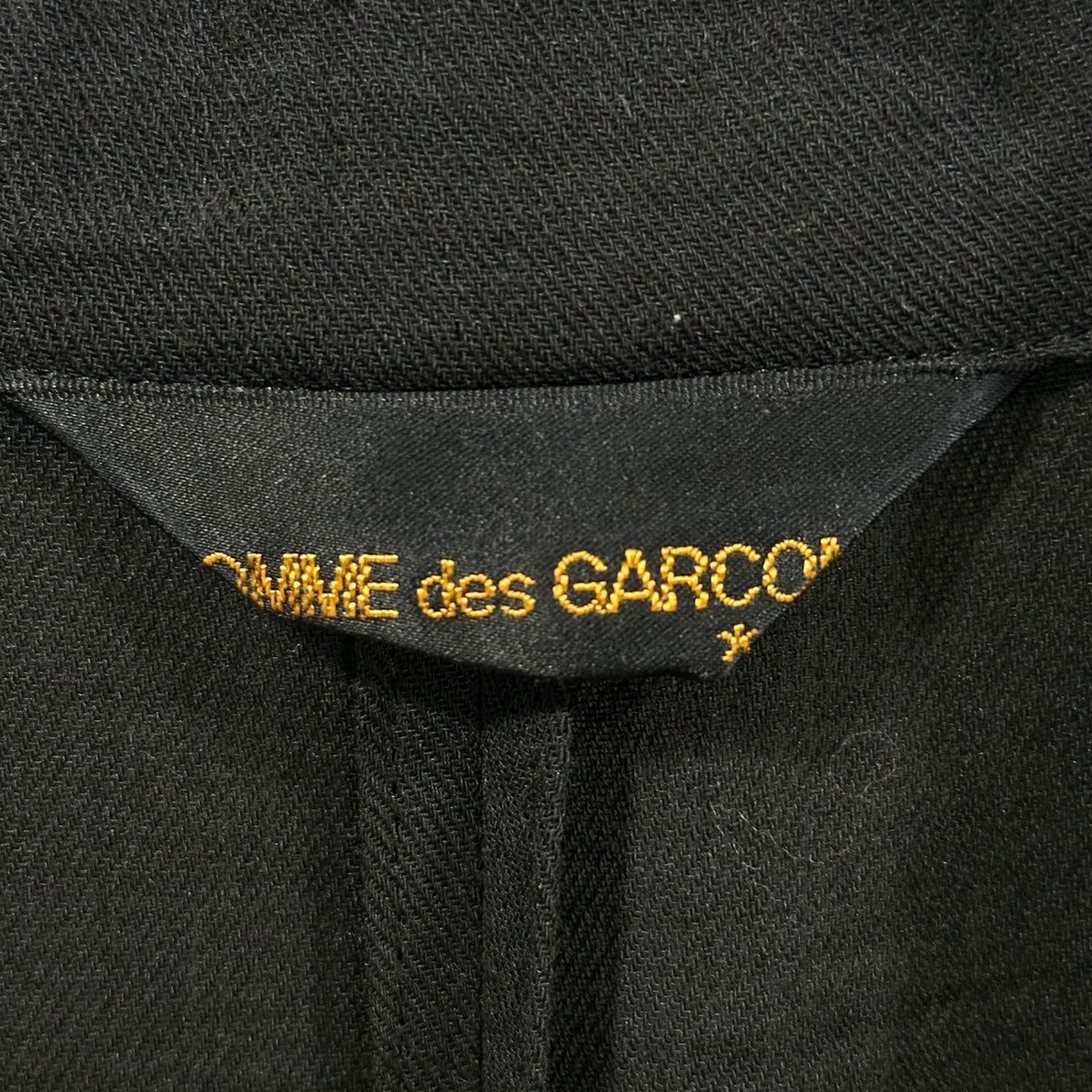 COMME des GARCONS(コムデギャルソン) 1994SS Buttonless Gown Coat with Elastic Belt ゴム ベルト ボタンレス ガウン コート GJ-10019S FREE ブラック×ホワイト AD1993 90s アーカイブ