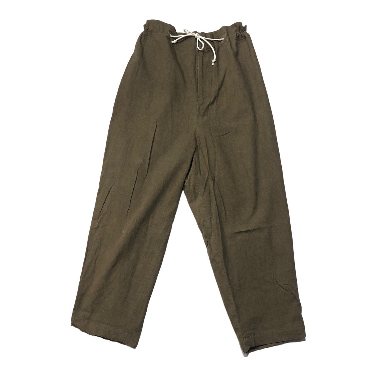 Dulcamara(ドゥルカマラ) Cotton linen wide easy pants コットン リネン ワイド イージー パンツ SIZE 2(M) ベージュ