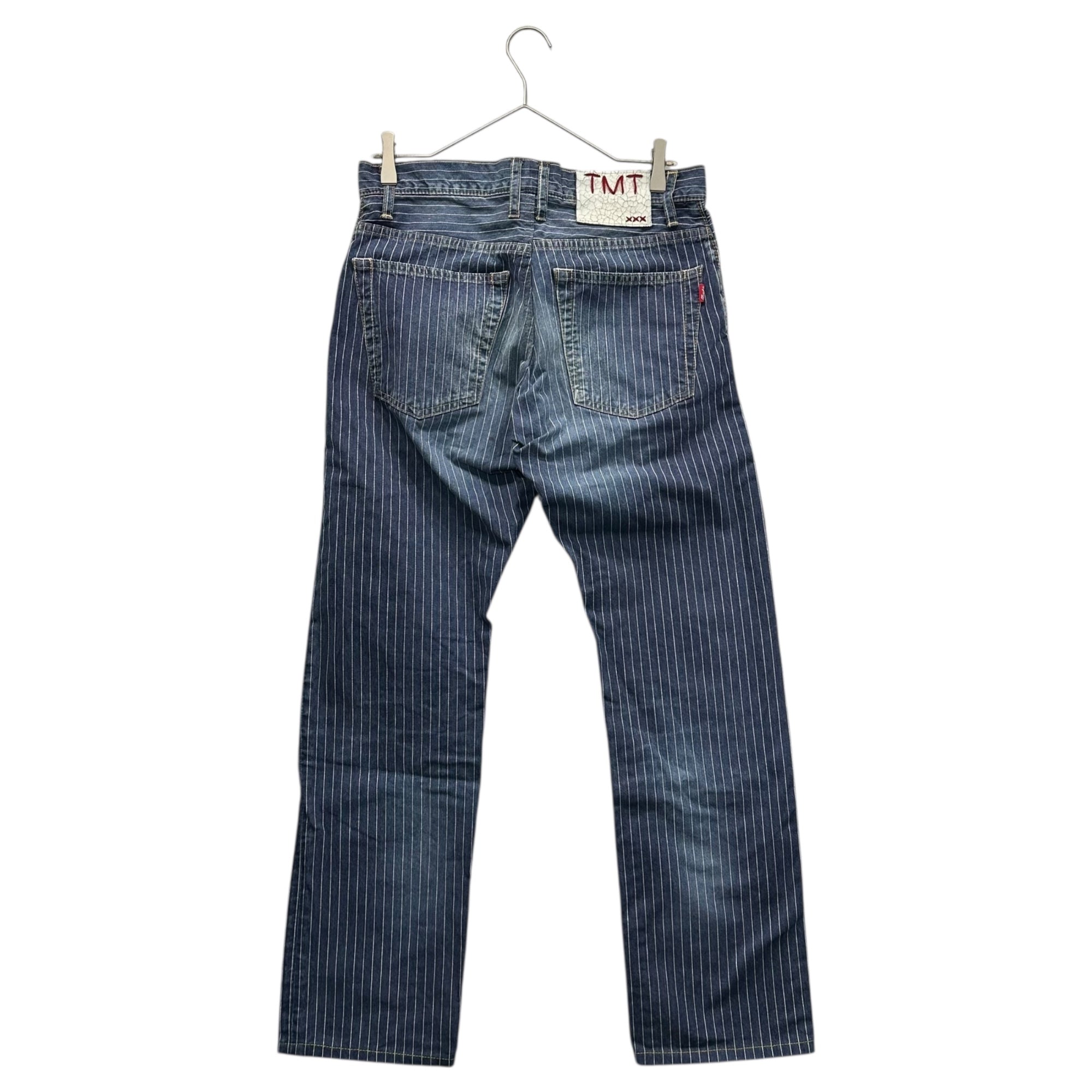 TMT(ティーエムティー) 16AW Hickory Denim Pants ヒッコリー デニム パンツ TPT-F1514 L インディゴ×ホワイト