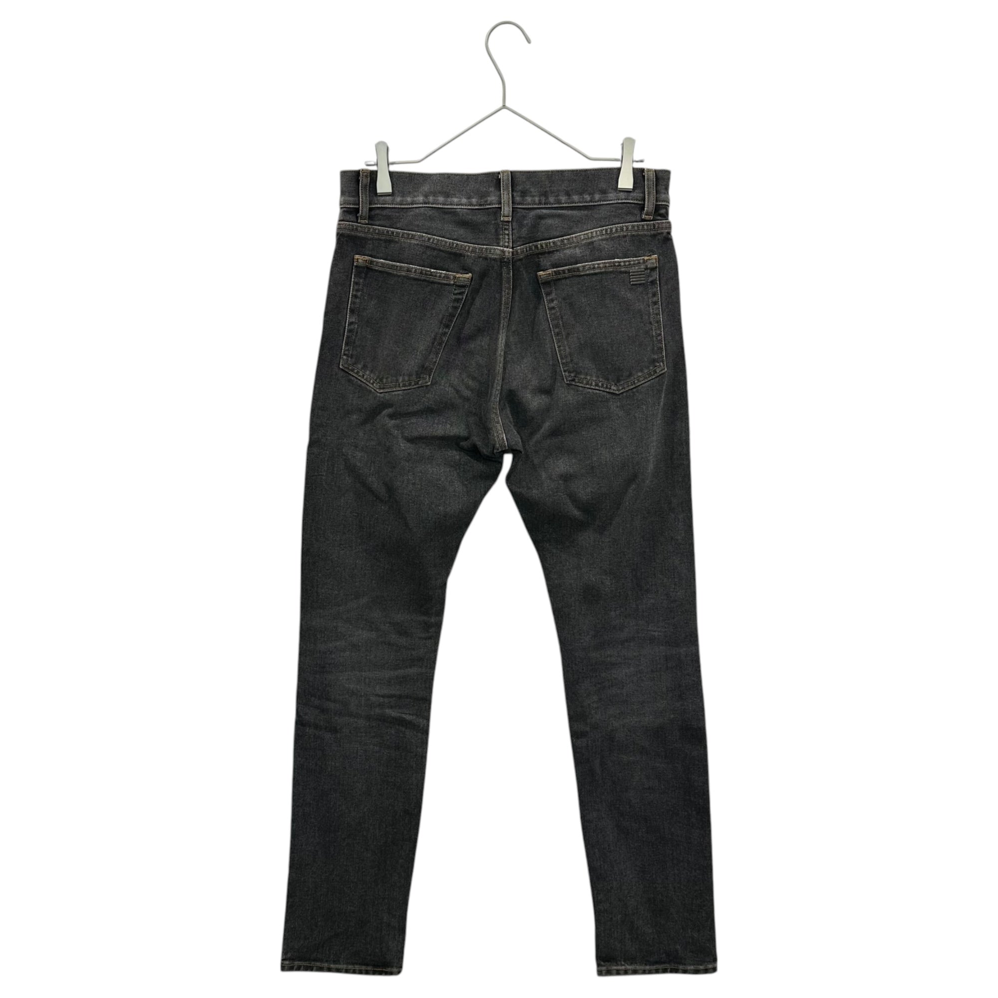 Palm Angels(パームエンジェルス) Crash Skinny Jeans クラッシュ スキニー ジーンズ PMCE001S17 30 ブラック ダメージ加工 デニム パンツ