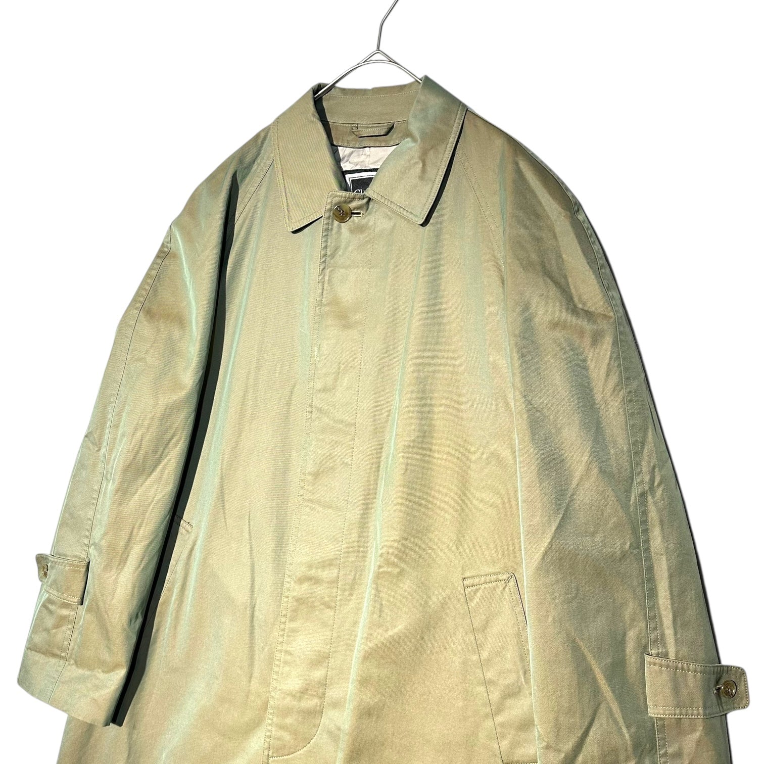 Christian Dior MONSIEUR(クリスチャンディオールムッシュ) Vintage Iridescent Stovepipe Collar Coat ヴィンテージ タマムシ ステンカラー コート S カーキ 玉虫