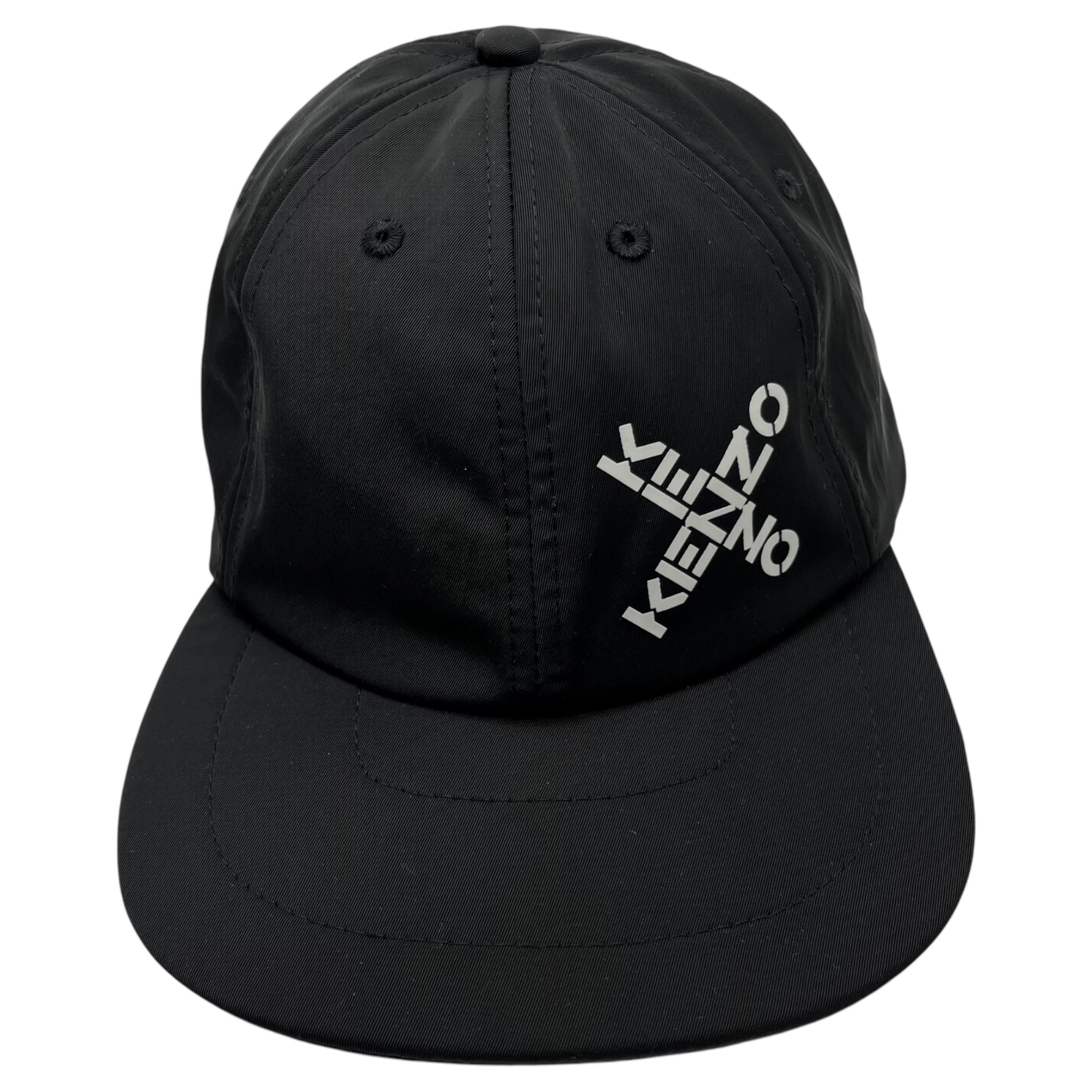 KENZO(ケンゾー) cross logo nylon cap クロス ロゴ ナイロン キャップ FREE ブラック