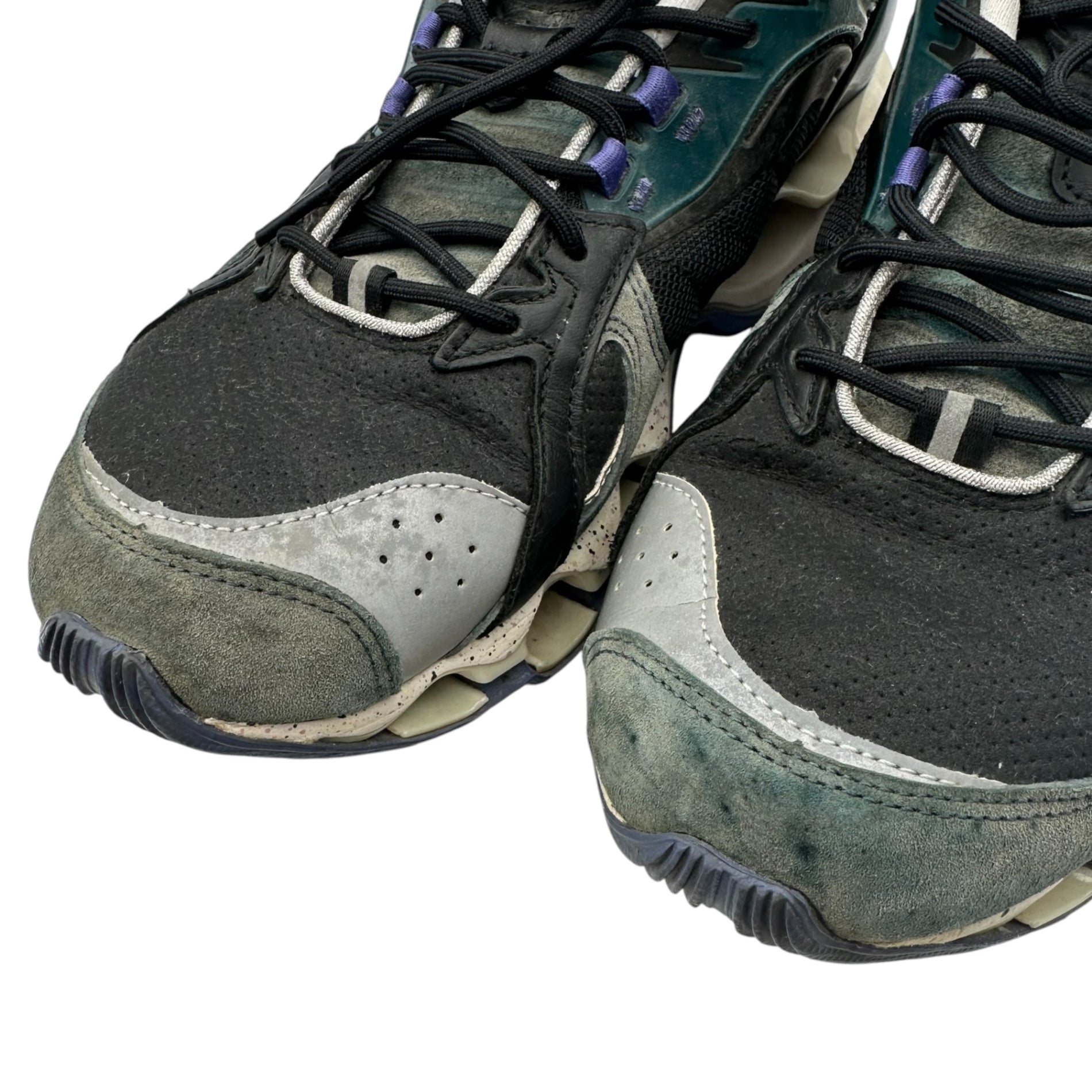 MIZUNO×Graphpaper(ミズノ×グラフペーパー) Wave Prophecy β2 "Green/Black/Purple" ウェーブ プロフェシー ベータ2 D1GD230701 27.5cm ブラック×ブルー スニーカー
