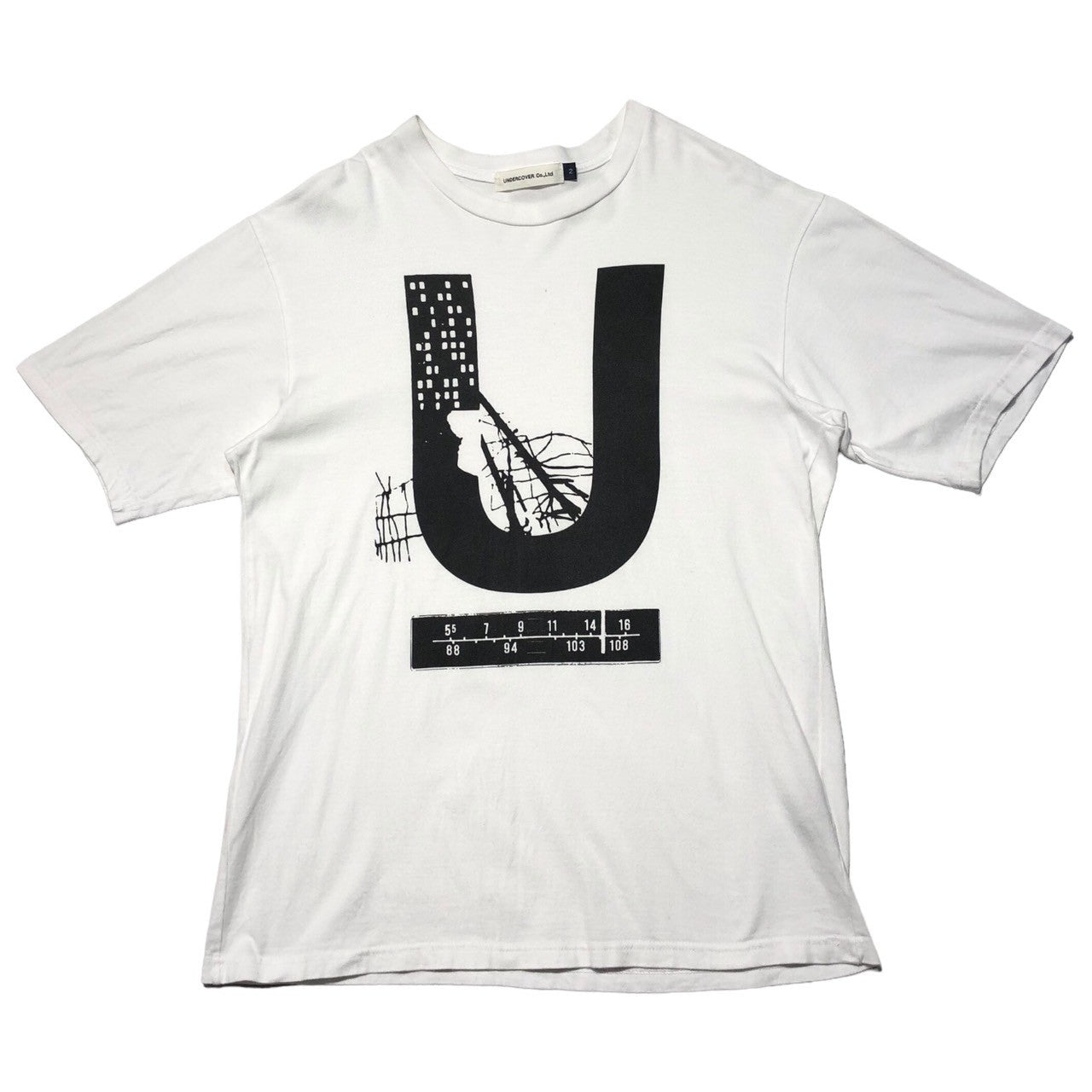 UNDERCOVER(アンダーカバー) U logo TEE U ロゴ Tシャツ UC1A3816 2(Mサイズ程度) ホワイト 半袖 プリント