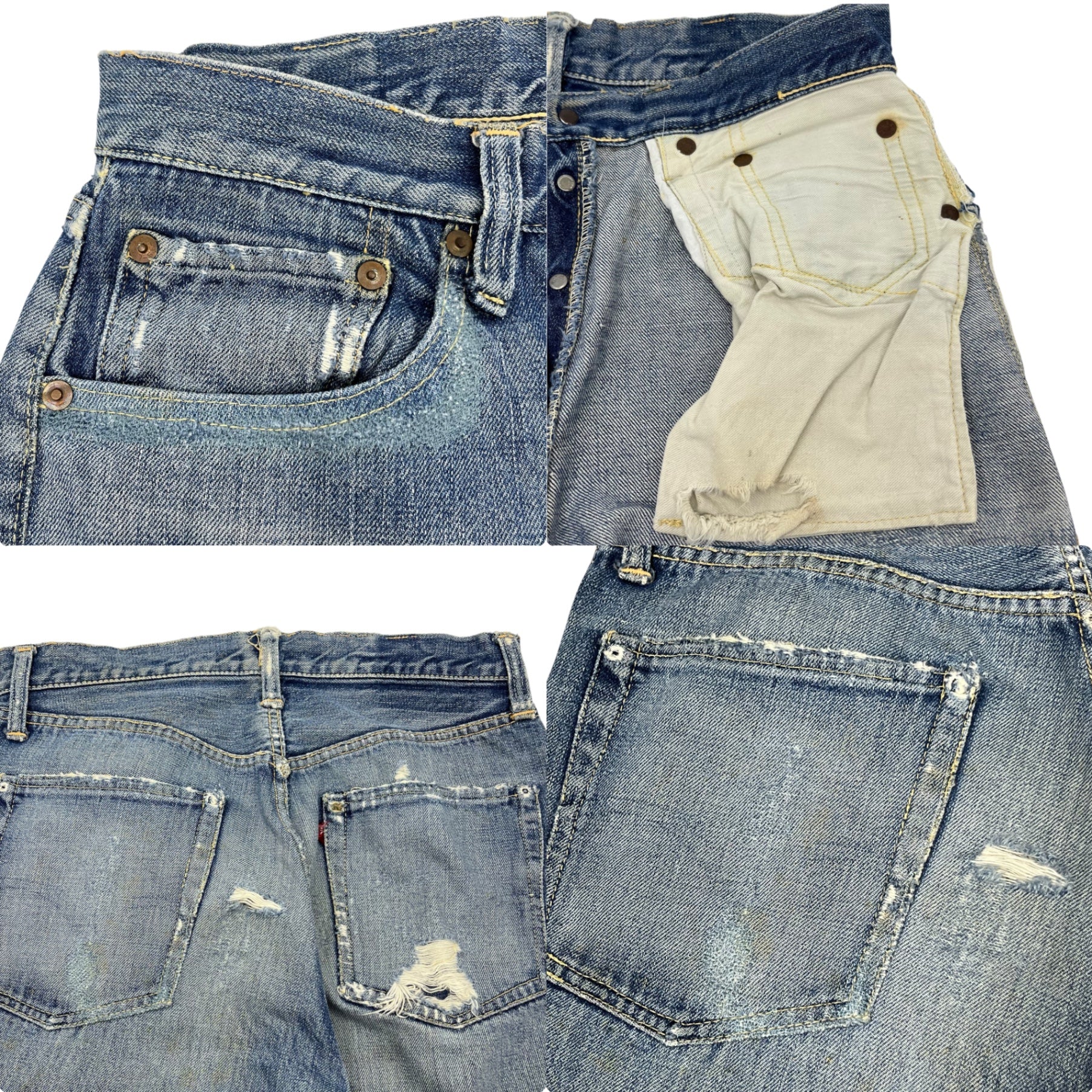 Levi's(リーバイス) 50's 501XX 1947Model Denim Pants 47後期 ヴィンテージ デニム パンツ 片面タブ 実寸W29.5程度(75cm程度) インディゴ