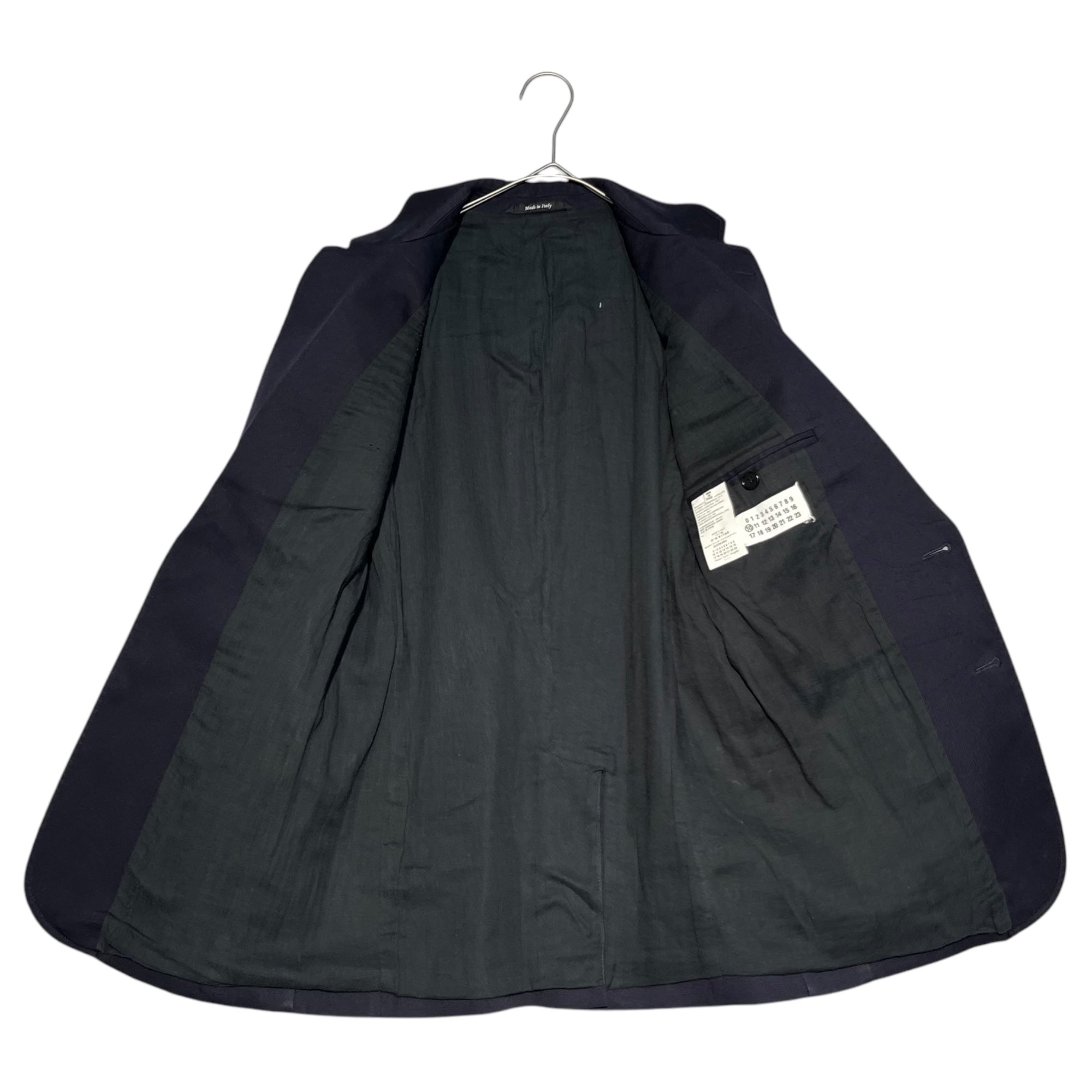 Maison Martin Margiela(メゾン マルタンマルジェラ) 14AW Pocket reconstructed 2B jacket ポケット 再構築 2B ジャケット S30BN0285 44(S程度) ネイビー テーラード