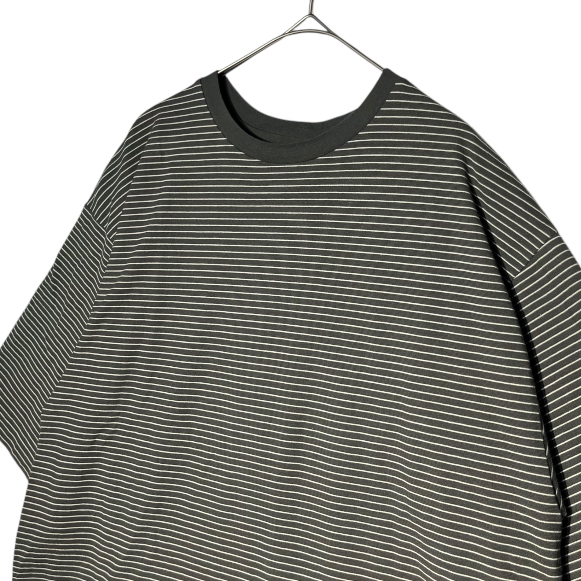 KAPTAIN SUNSHINE(キャプテンサンシャイン) Hard Twisted Border Jersey S/S Tee ハードツイスト ボーダー ジャージ 半袖 Tシャツ KS24SCS10 38 グレー カットソー