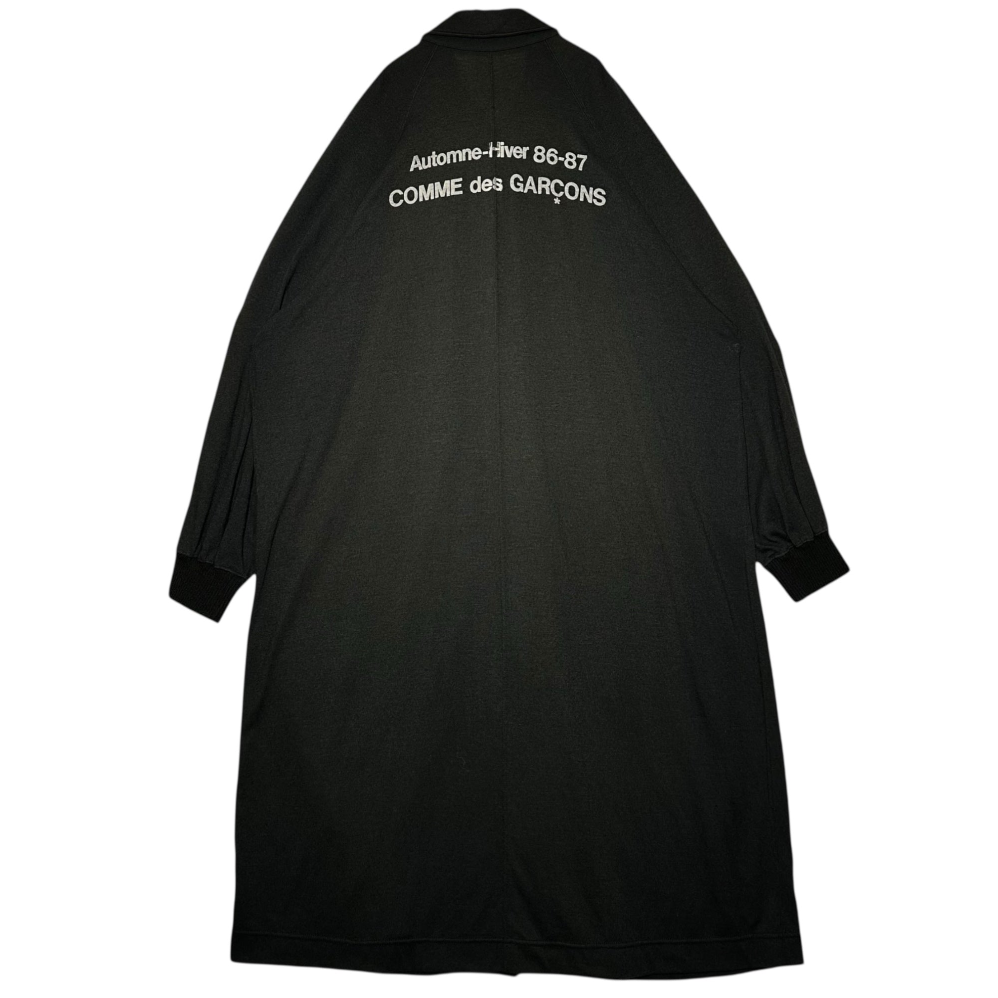 COMME des GARCONS(コムデギャルソン) 1986AW "automne-hiver 86-87" Original Stuff Coat オリジナル スタッフ コート M ブラック 80's 80年代 アーカイブ ステンカラー