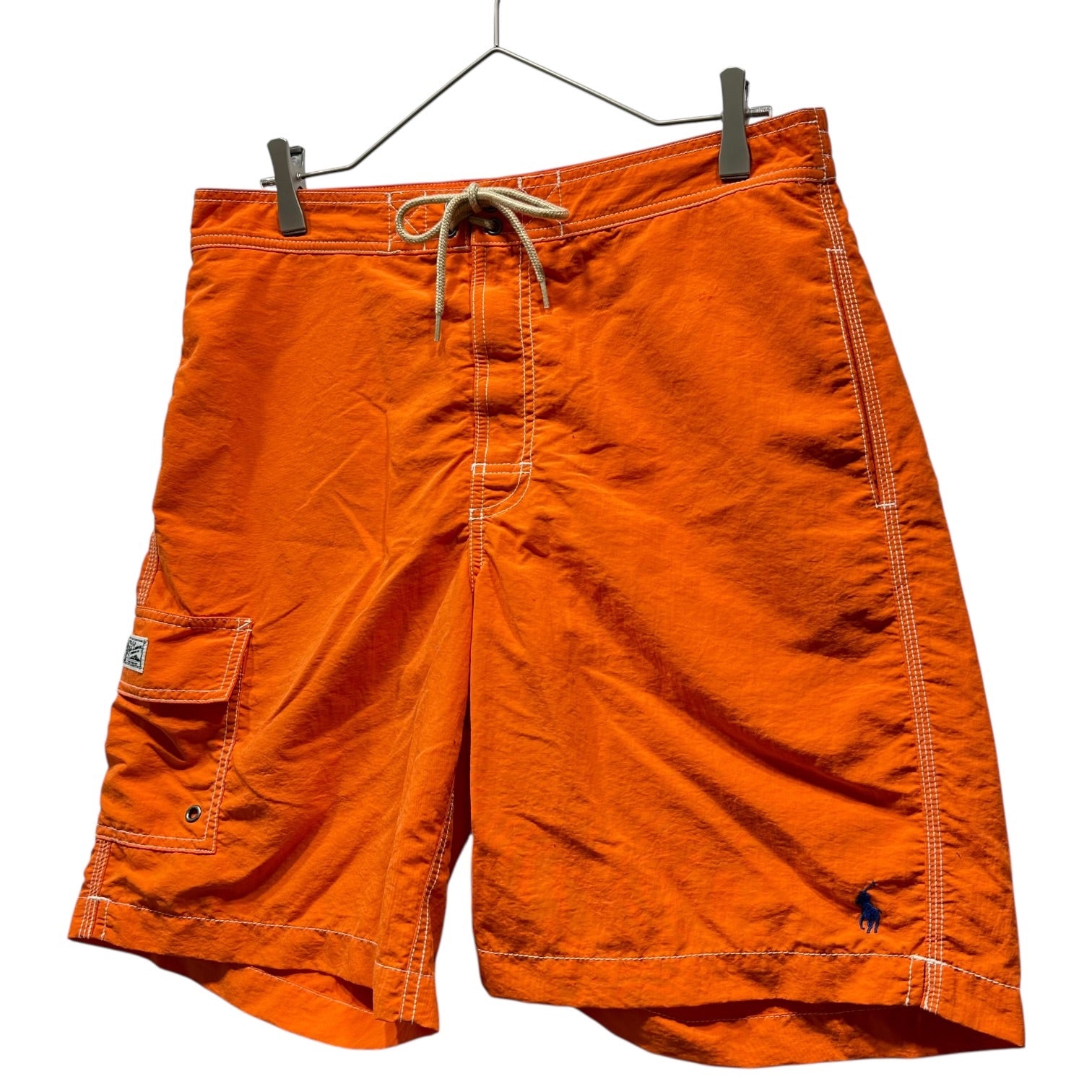 POLO RALPH LAUREN(ポロラルフローレン) Side Pocket Vivid Color Swim Shorts サイドポケット ビビッドカラー スイム ショーツ ハーフパンツ S オレンジ
