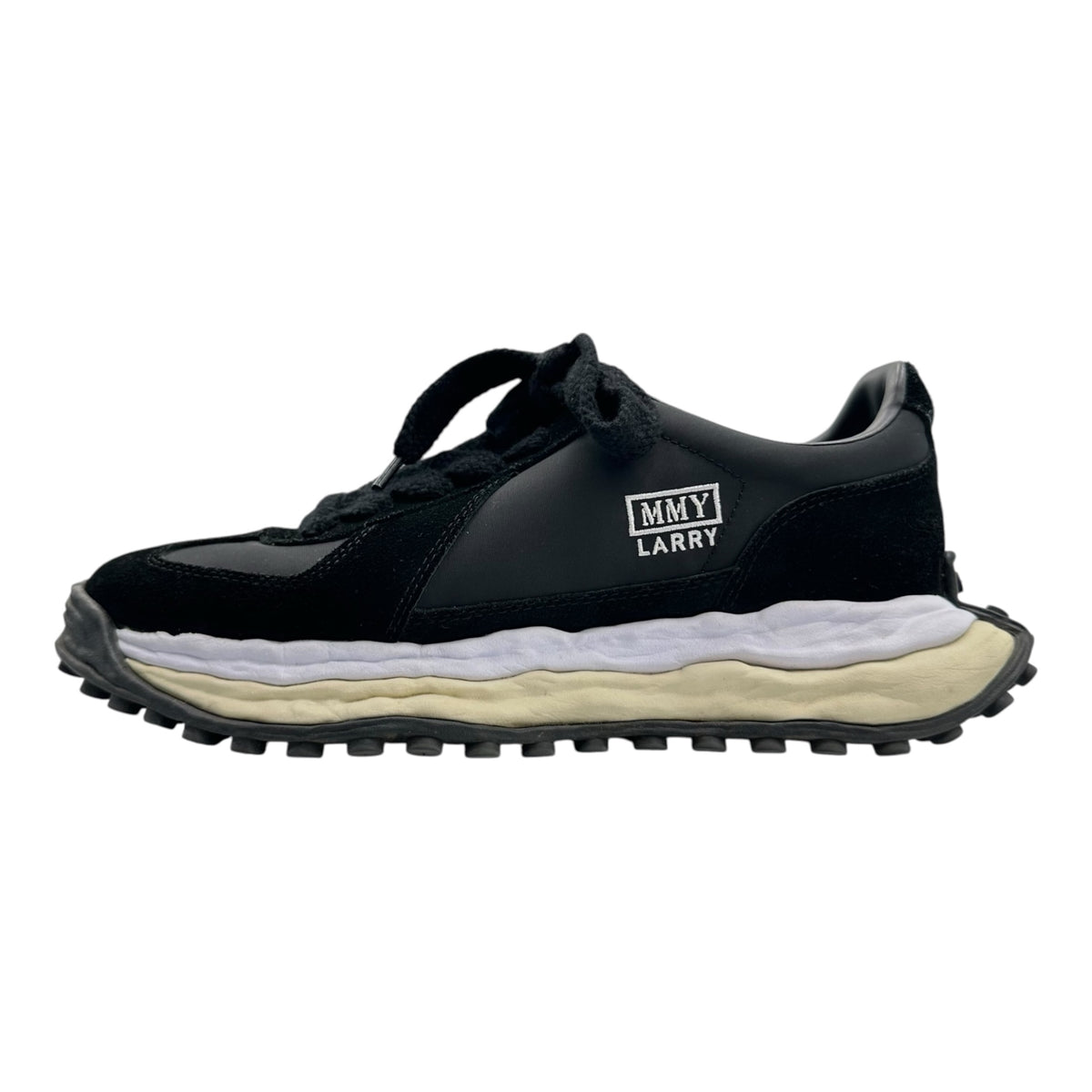 Maison MIHARA YASUHIRO(メゾンミハラヤスヒロ) "LARRY" OG Sole Mix Material Low-top Sneaker ローカット スニーカー A14FW703 45 ブラック