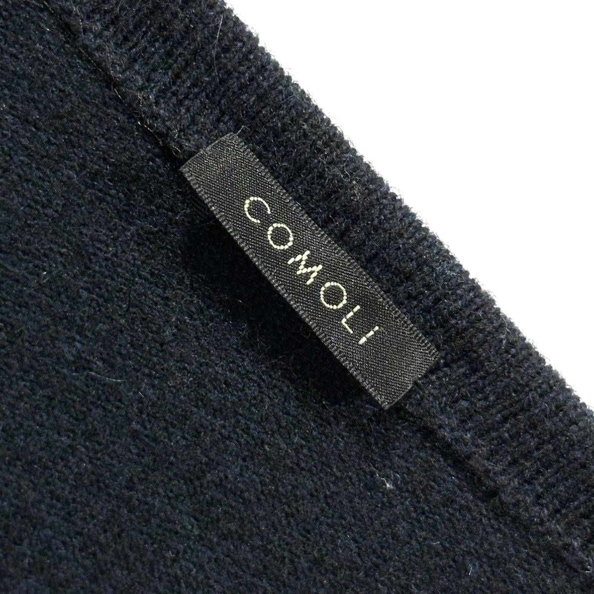 COMOLI(コモリ) 2022AW Cashmere Knit Sweater カシミヤ ニット セーター W03-06007 FREE ネイビー