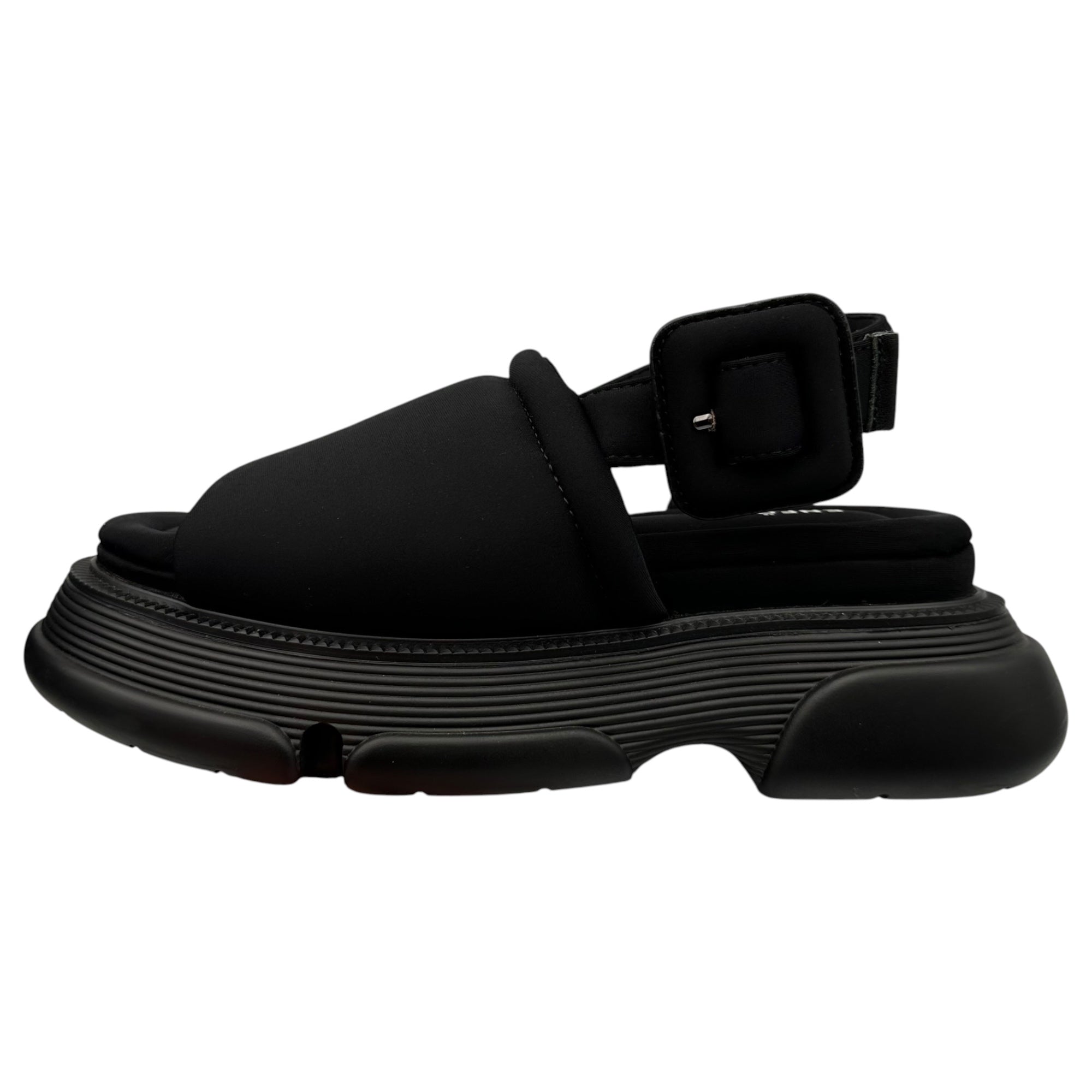 ENFOLD(エンフォルド) FLOAT-SOLE SANDALS フロートソールサンダル 300FA255-0300 38(24cm程度) ブラック