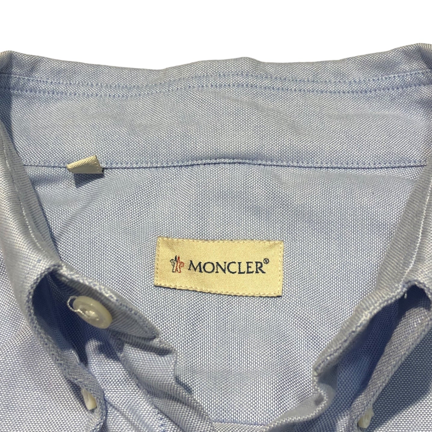 MONCLER(モンクレール)  pullover oxford shirt プルオーバー オックス フォード シャツ 102-09V-52010-00 0209V520 1000 L スカイブルー 長袖