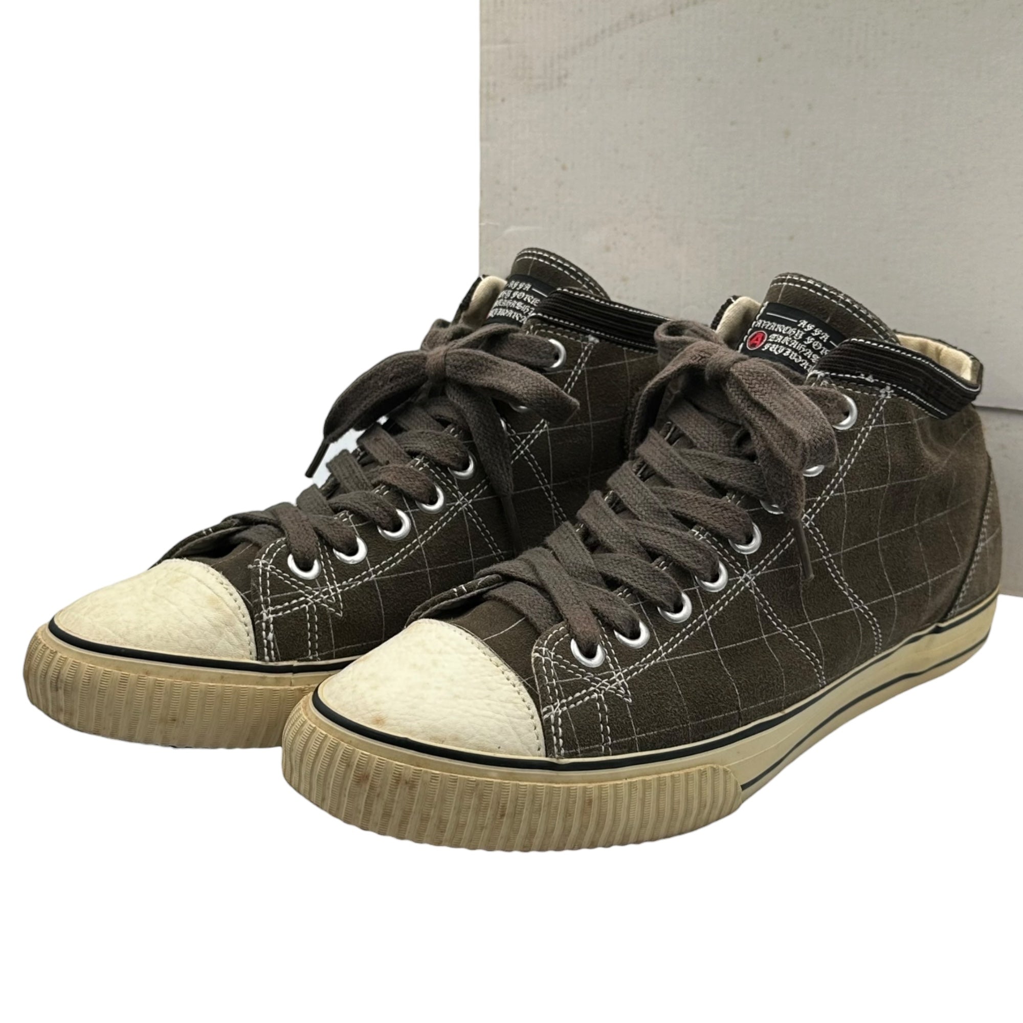 VISVIM×AFFA(ビズビム/ヴィズヴィム×エーエフエフエー) TYPE KIEFER-MID / AFFA スパイダー チェック ミッド スニーカー WAF002-02 29cm ブラウン