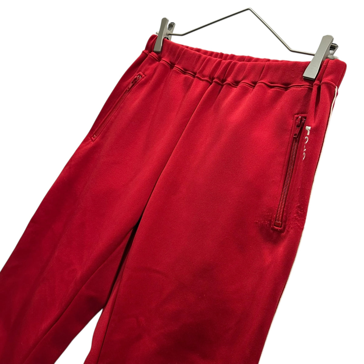 robe de chambre COMME des GARCONS(ローブドシャンブルコムデギャルソン) 2001SS Side Logo Side Stripe Track Pants サイドロゴ サイドライン トラック パンツ RA-T041 M レッド×ホワイト AD2001 男性着用可能
