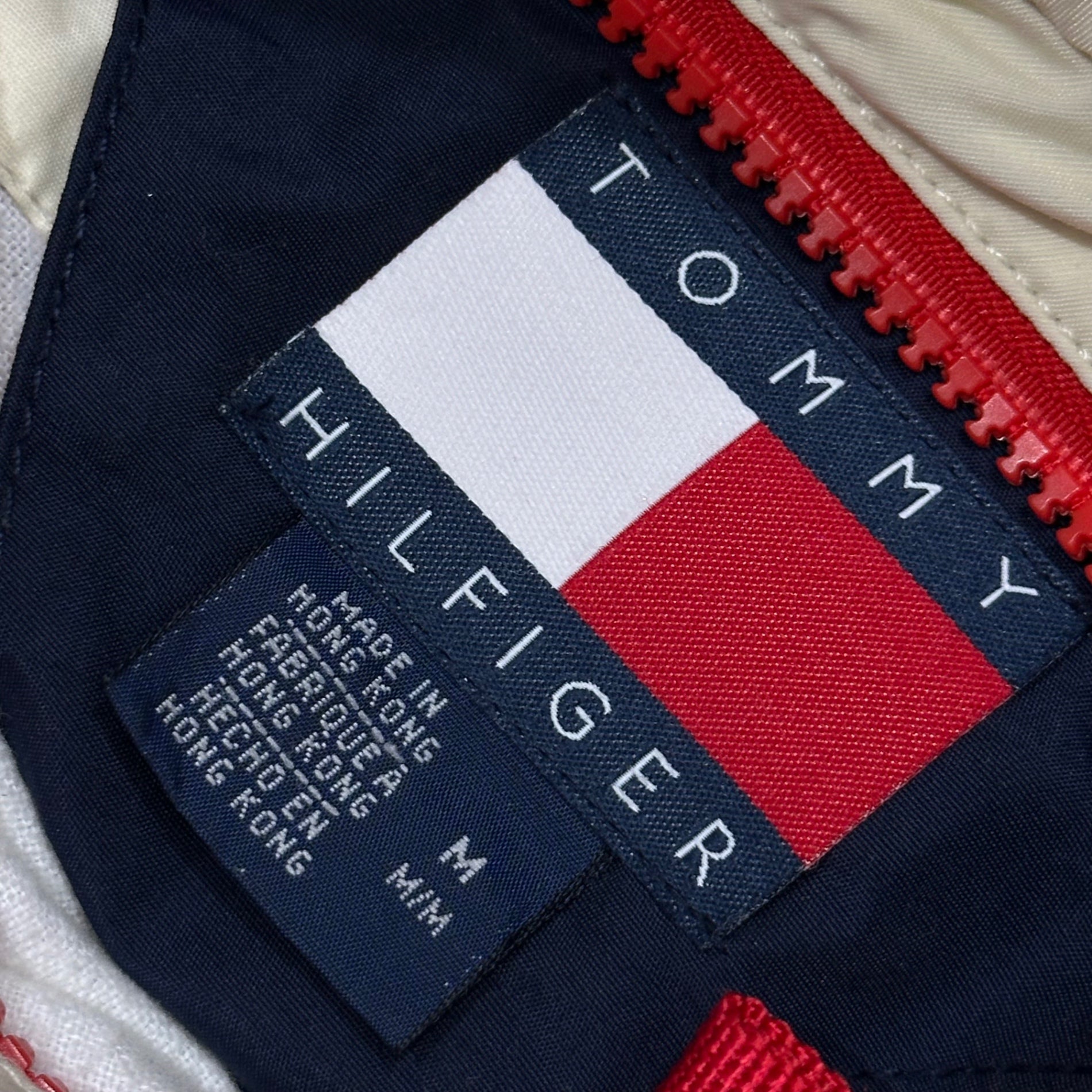 TOMMY HILFIGER(トミーヒルフィガー) 1990's Old Reversible Blouson 1990年代 オールド リバーシブル ブルゾン M アイボリー×ネイビー×レッド