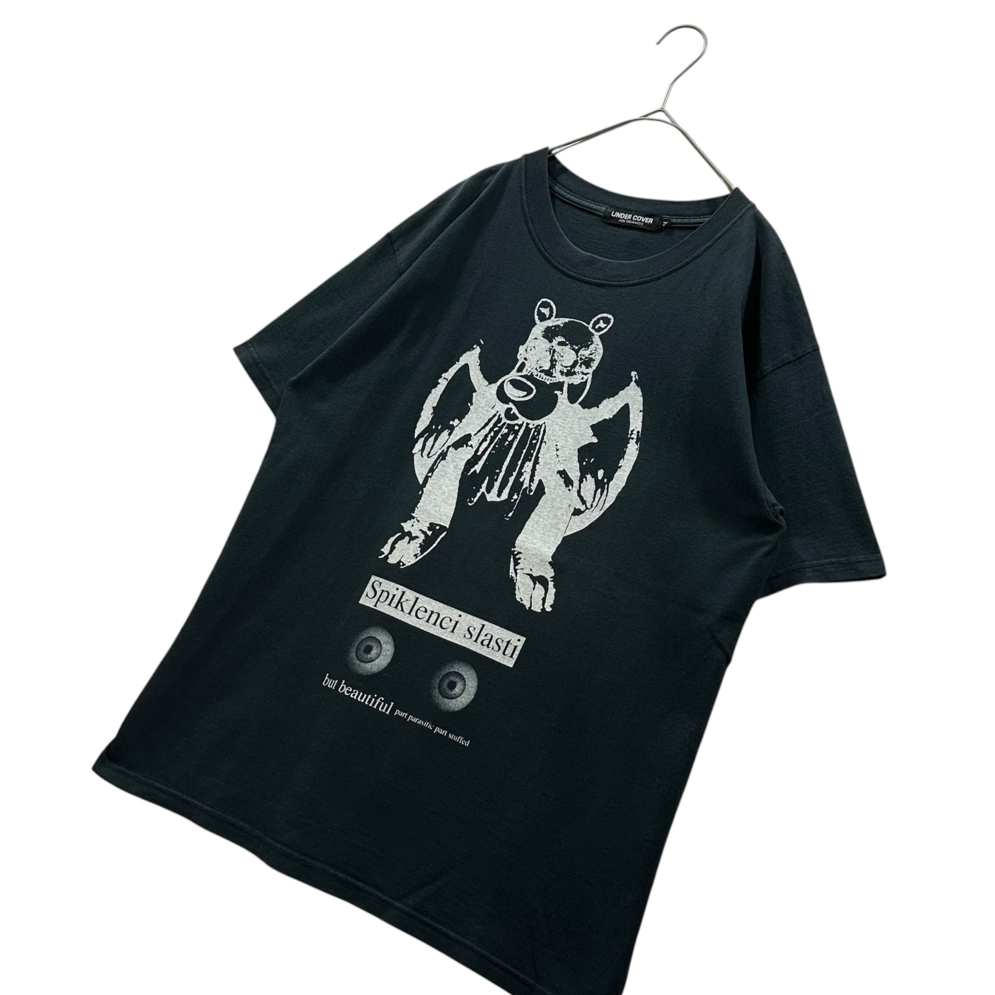 UNDERCOVER(アンダーカバー) 2004AW SPIKLENCI SLASTI Print T-Shirt 快楽の漸進 プリント Tシャツ M ブラック スミクロ