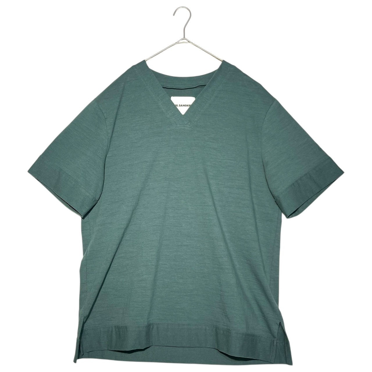 JIL SANDER(ジルサンダー) 23SS V-neck T-shirt Vネック Tシャツ J22GC0107 M グリーン 半袖 カットソー