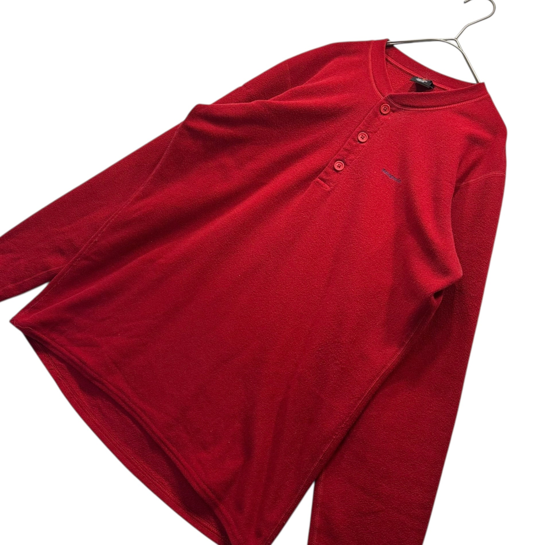 Patagonia(パタゴニア) OLD CAPILENE Henry Neck Fleece Shirt Jacket オールド キャプリーン ヘンリーネック フリース シャツ ジャケット S レッド