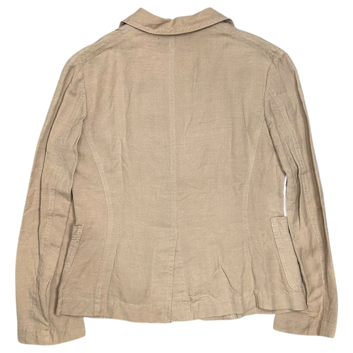 tricot COMME des GARCONS(トリココムデギャルソン) 2003SS 2B Linen Rayon Tailored Jacket 2ボタン リネン レーヨン テーラード ジャケット TI-J023 S ベージュ AD2002