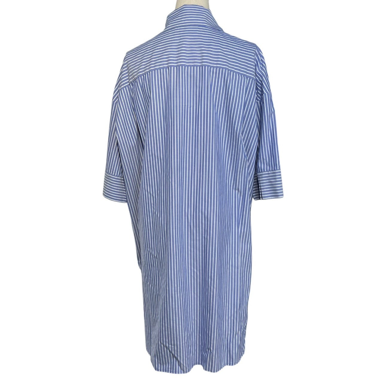 Vivienne Westwood RED LABEL(ヴィヴィアンウエストウッドレッドレーベル) Side pocket striped love shirt dress サイドポケット ストライプ ラブシャツ ワンピース 16-12-812005 00(FREE) スカイブルー