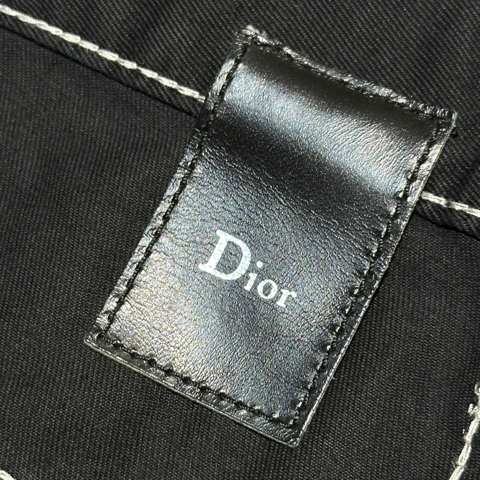 Dior HOMME(ディオールオム) White Stitch Long Skinny Pants ホワイト