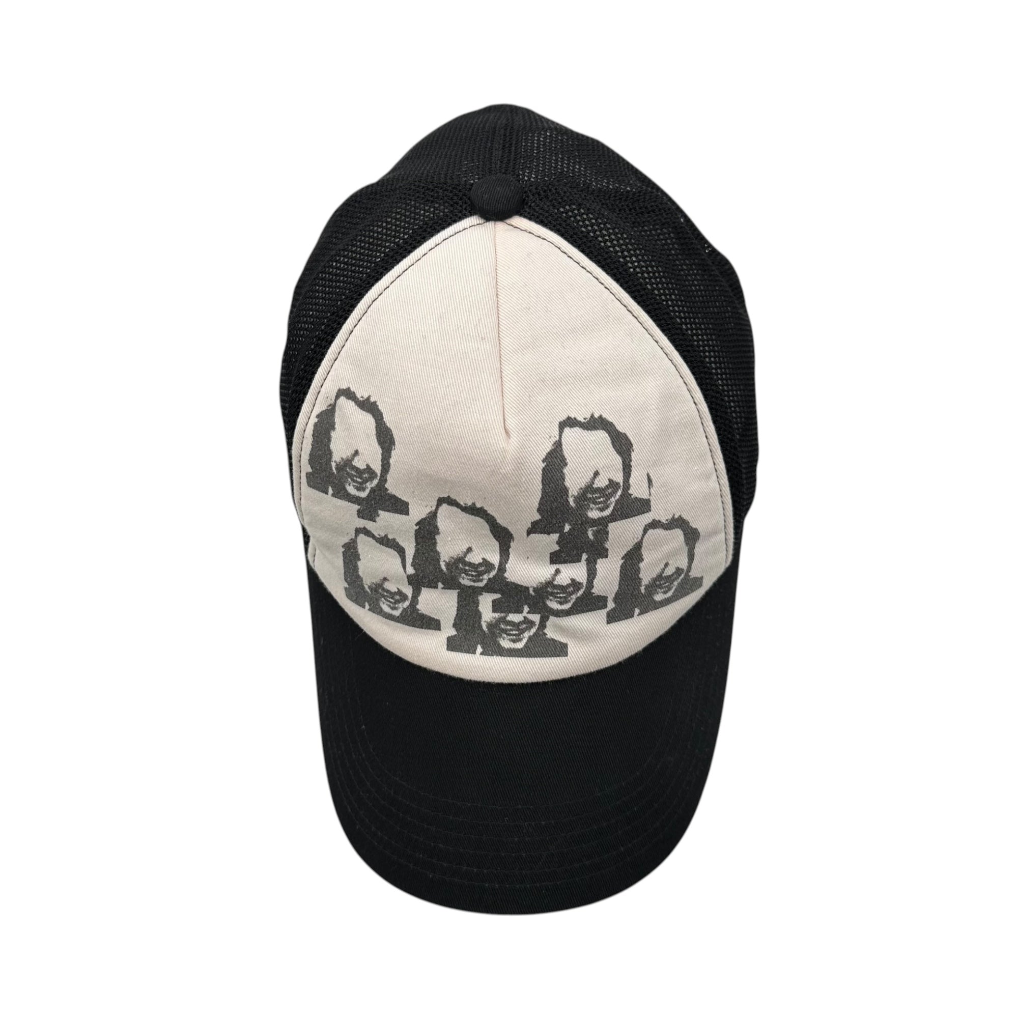 UNDERCOVERISM(アンダーカバイズム) 06SS T期 Graphic-Print Mesh Cap グラフィック プリント メッシュ キャップ ブラック×ホワイト 00's アーカイブ