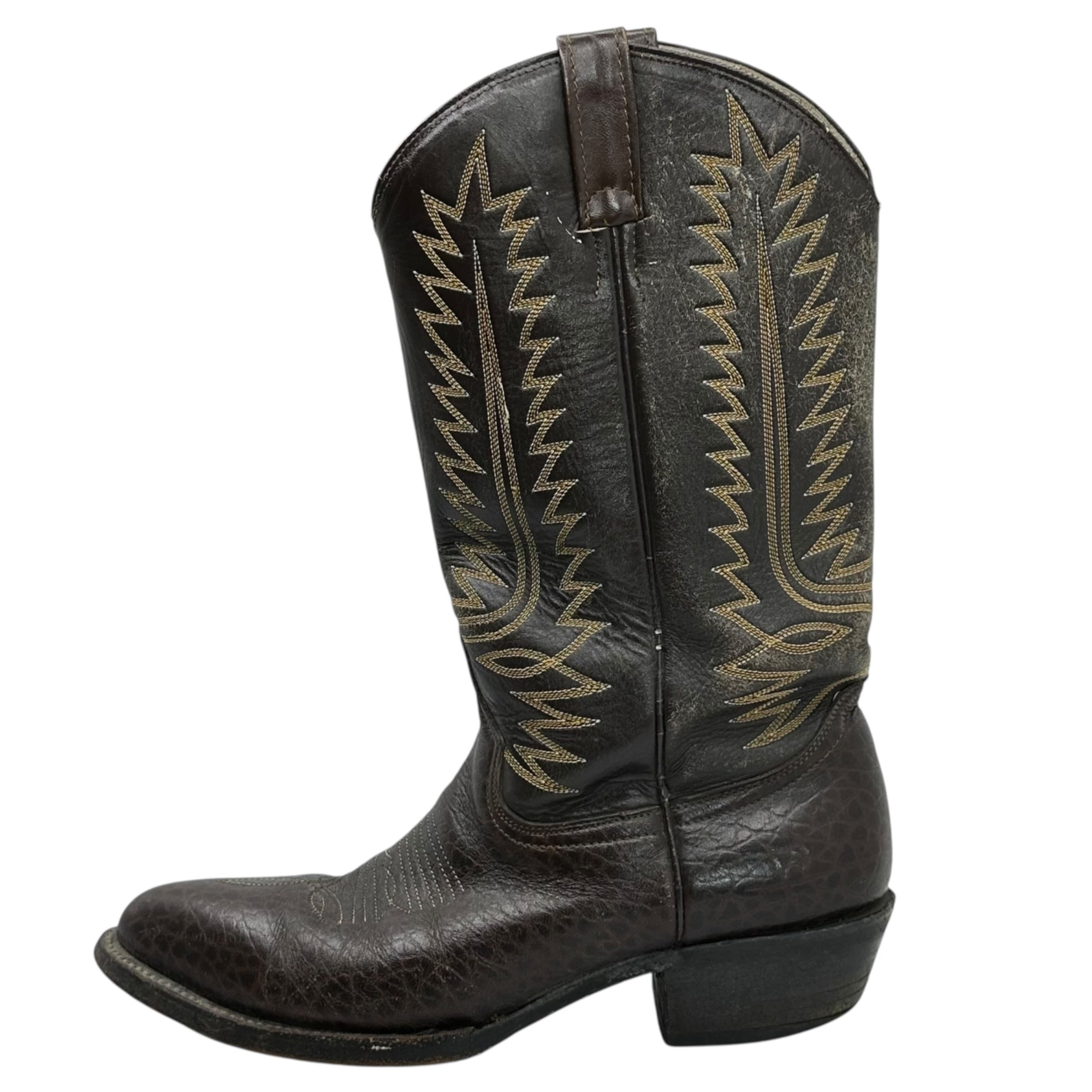 Cowtown(カウタウン) MEXICO MADE VINTAGE WESTERN BOOTS ヴィンテージ ウエスタン ブーツ D9(27cm程度) ブラウン メキシコ製