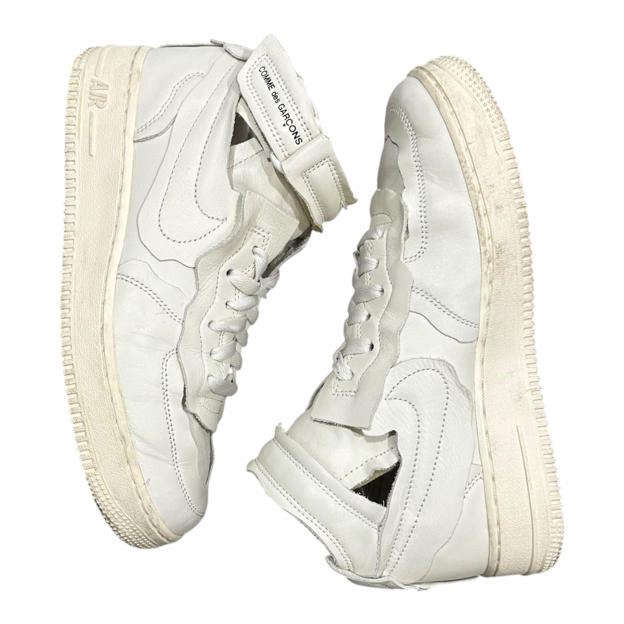 NIKE×COMME des GARCONS COMME des GARCONS(ナイキ×コムデギャルソンコムデギャルソン) Air Force 1 Mid "White" エアフォース ワン ミッド DC3601-100 25cm ホワイト スニーカー